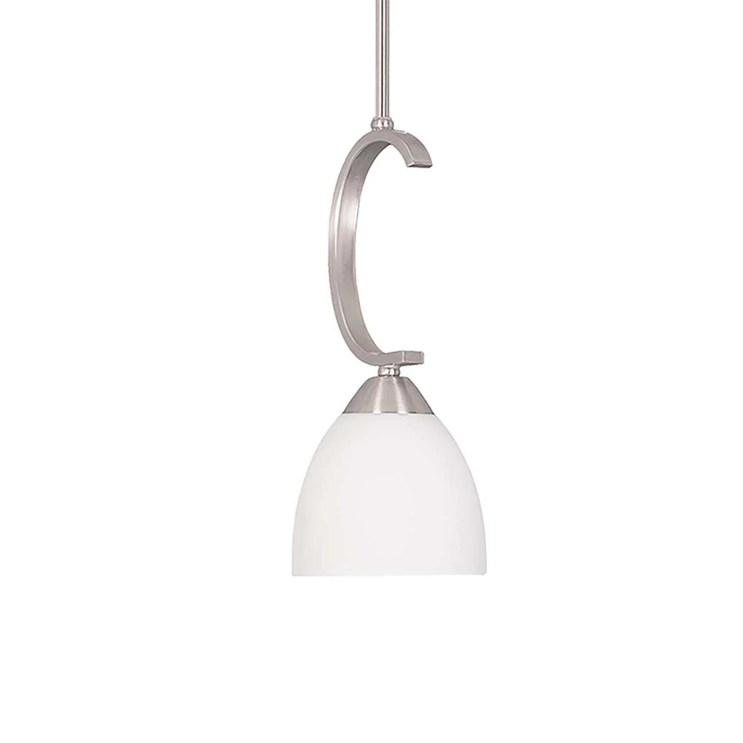 Victoria 1-Light Mini Pendant - White Glass Included - Decorative Pendants