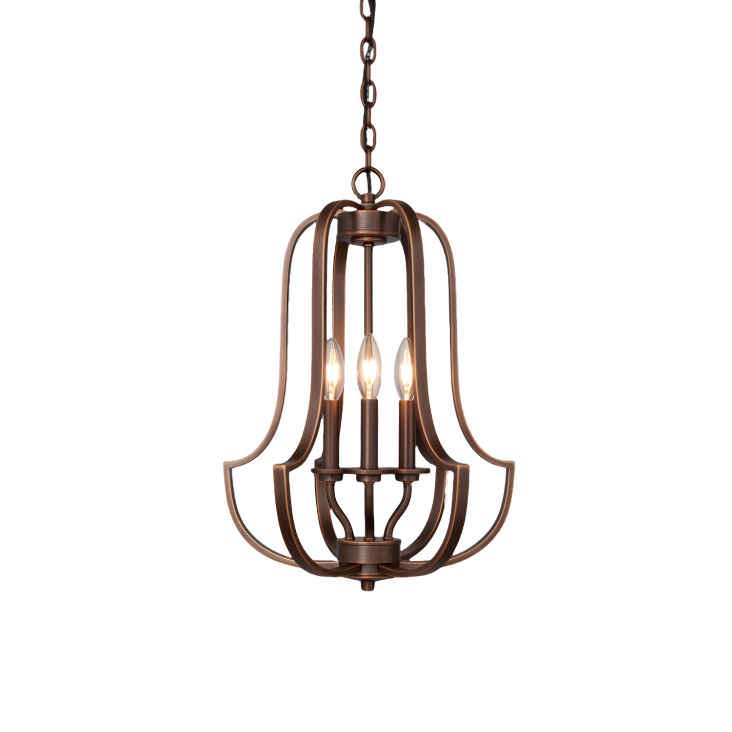 Lexington 3-Light Entry Cage - Architectural-Inspired Pendants