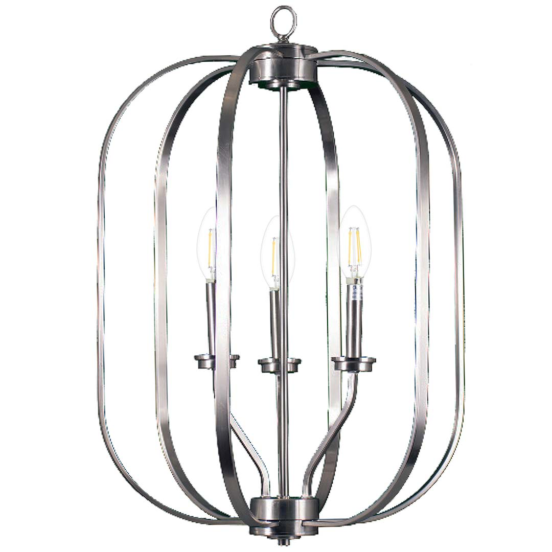 Victoria Series 3-Light Medium Entry Cage - Elegant Pendants
