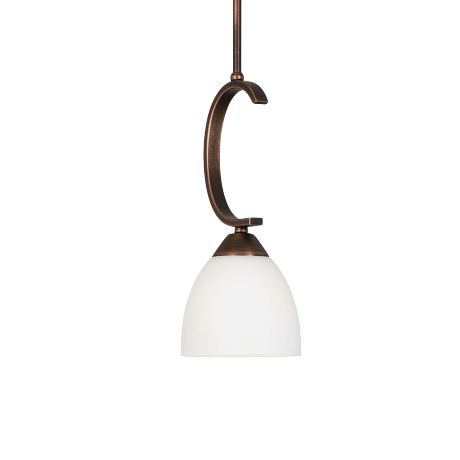 Victoria 1-Light Mini Pendant - White Glass Included - Decorative Pendants