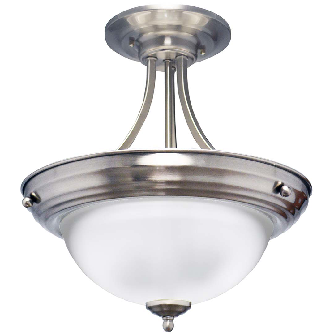 Semi-Flush Entry - White Glass - High-Design Pendants