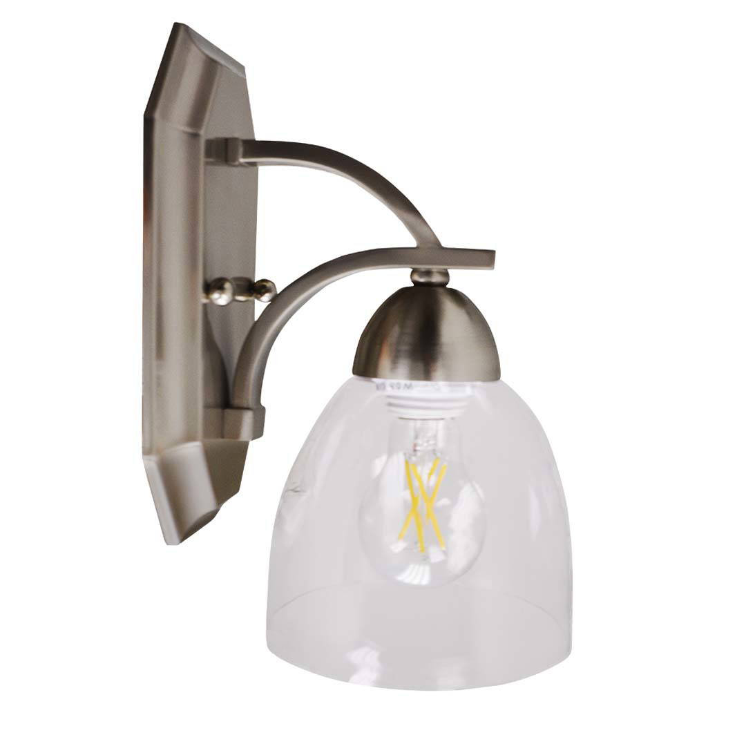Victoria 1-Light Wall Sconce Clear Glass - Functional Wall Sconces