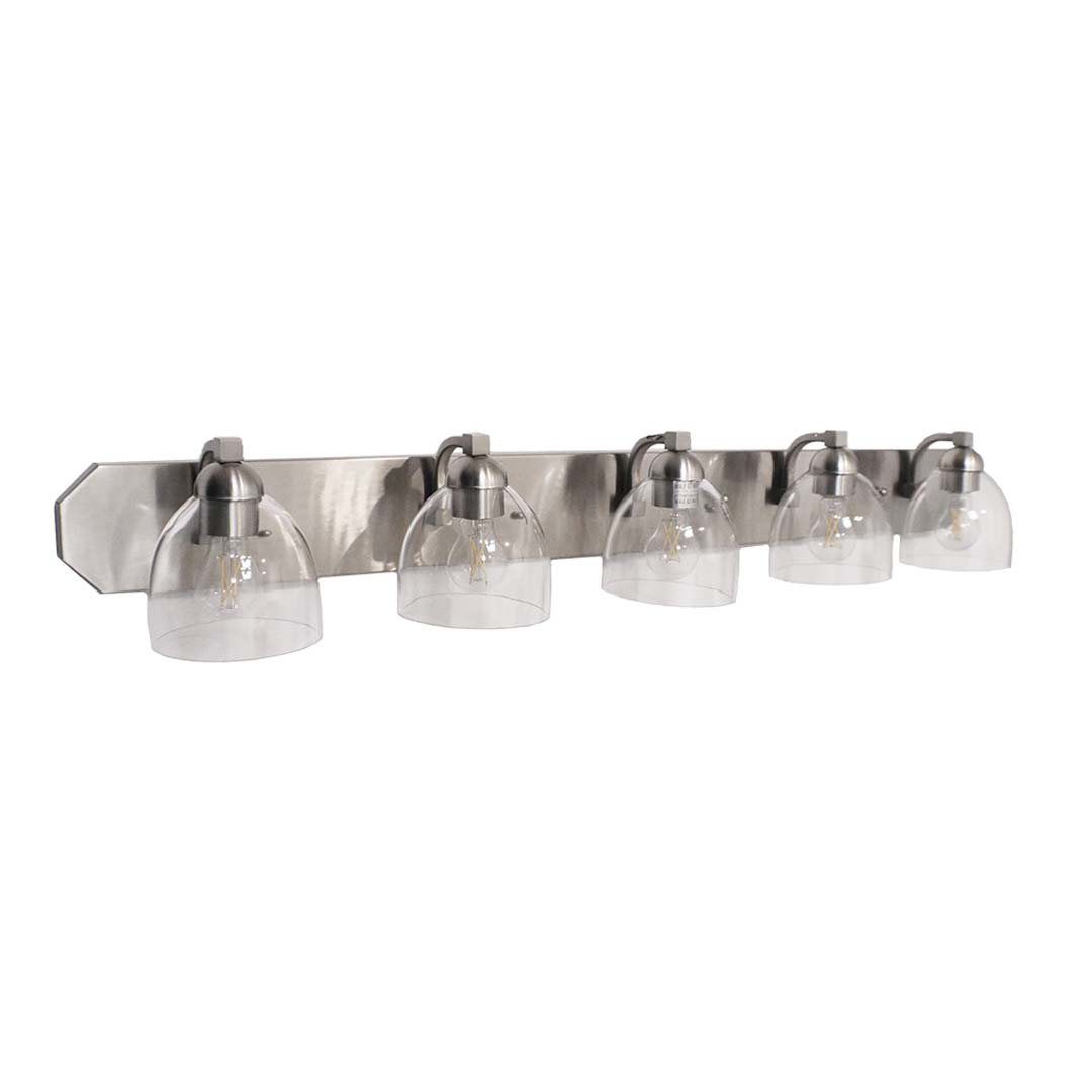 Special Order 5-Light Contemporary Vanity Clear Glass - Stylish Vanities