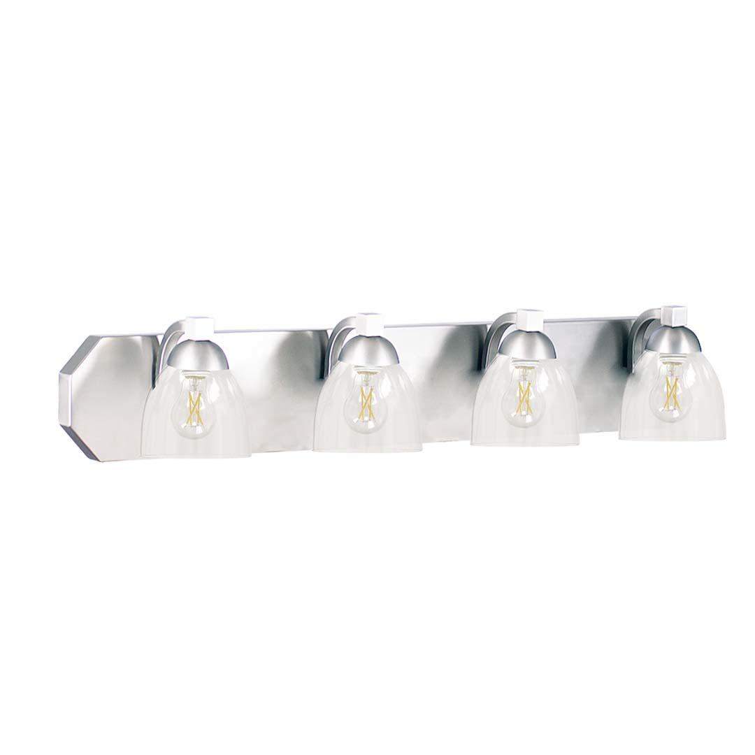 Special Order 4-Light Contemporary Vanity Clear Glass - Statement-Making Vanities