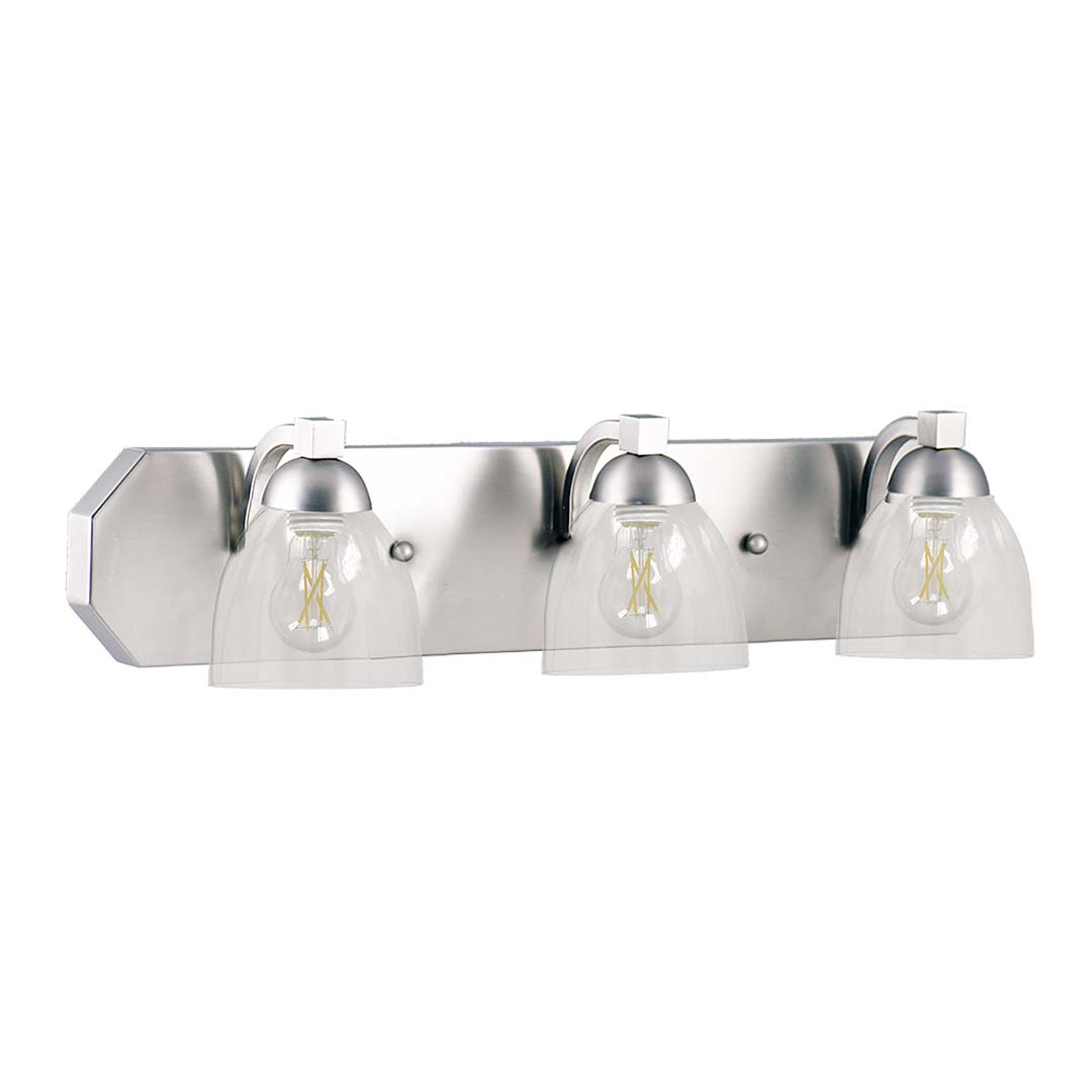 Special Order 3-Light Contemporary Vanity Clear Glass - Refined Vanities