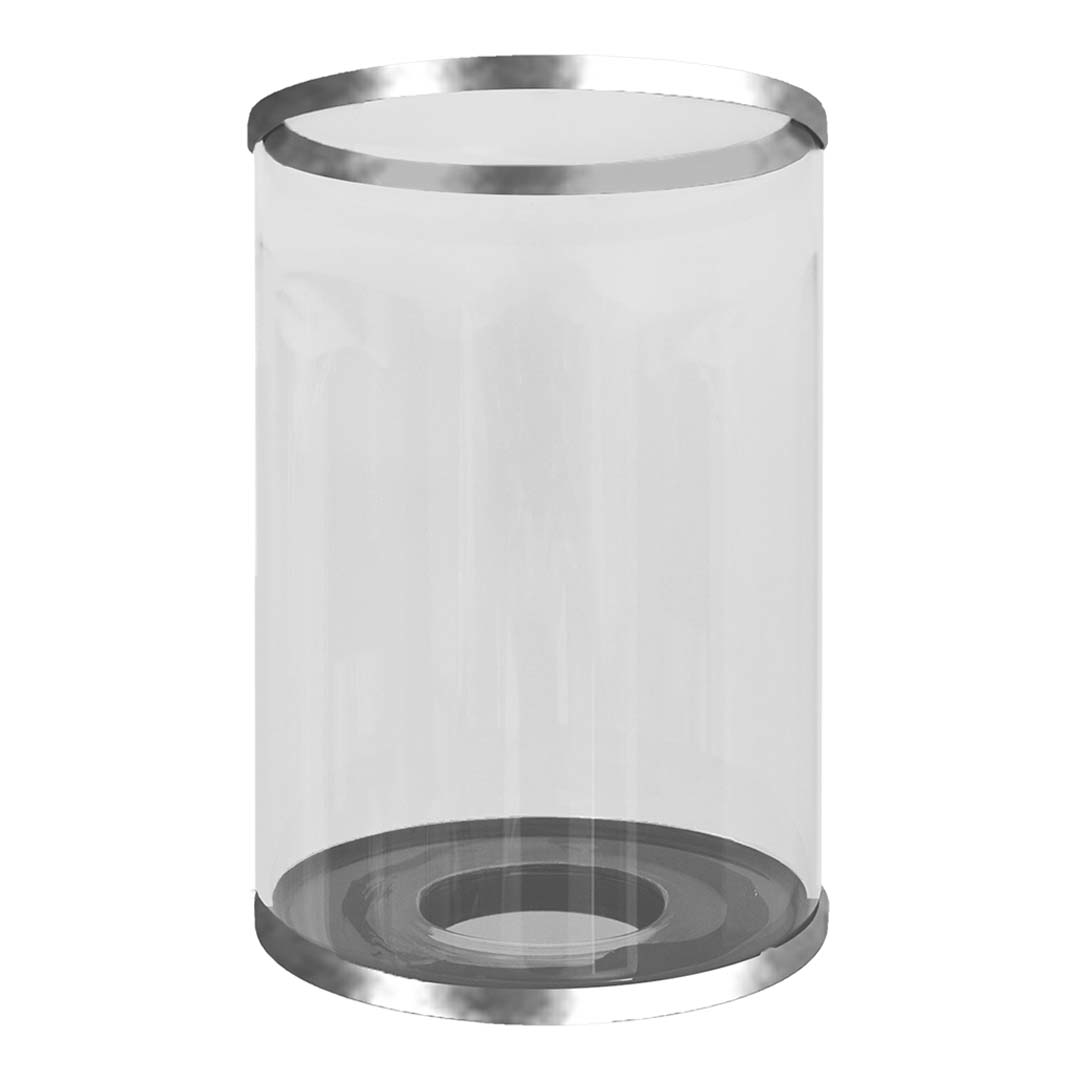 Clear Glass Only for LX items Rings - Refined Lighting Glass in Brushed Nickel