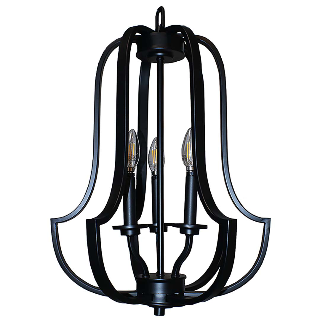 Lexington 3-Light Entry Cage - Architectural-Inspired Pendants