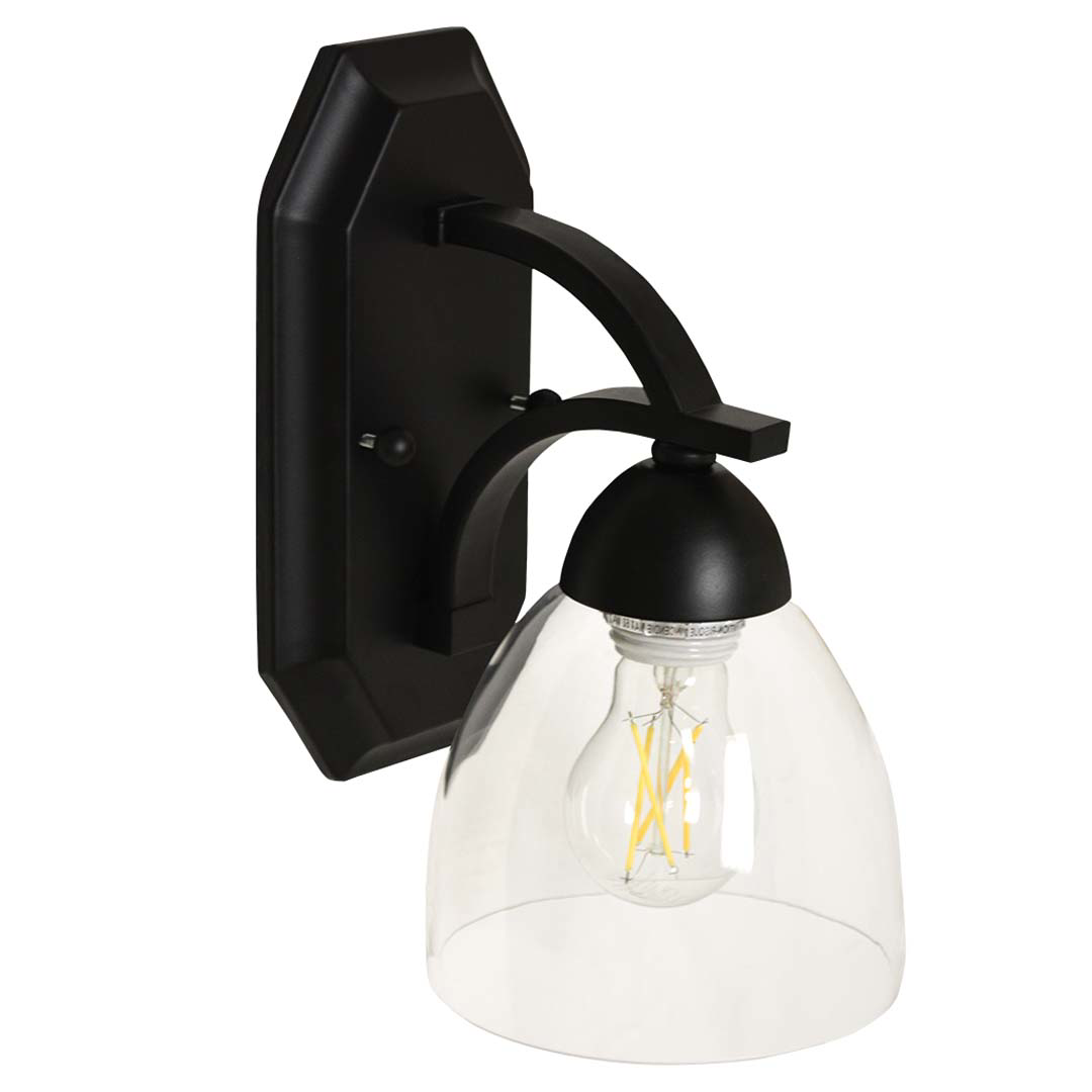 Victoria 1-Light Wall Sconce Clear Glass - Functional Wall Sconces