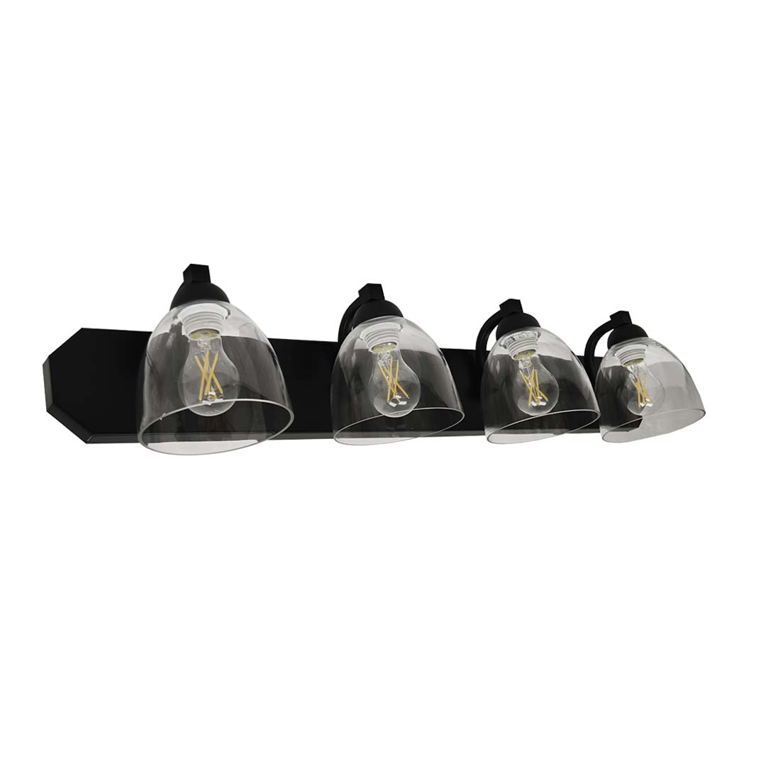 Special Order 4-Light Contemporary Vanity Clear Glass - Statement-Making Vanities