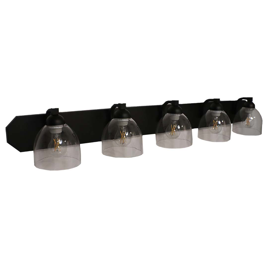 Special Order 5-Light Contemporary Vanity Clear Glass - Stylish Vanities