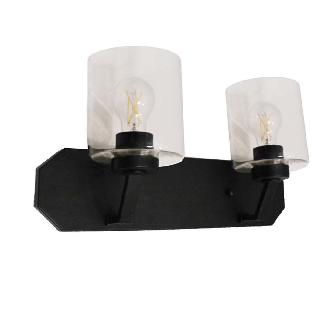 Paris 2-Light Vanity Clear Cylinder Glass - Clean-Line Vanities
