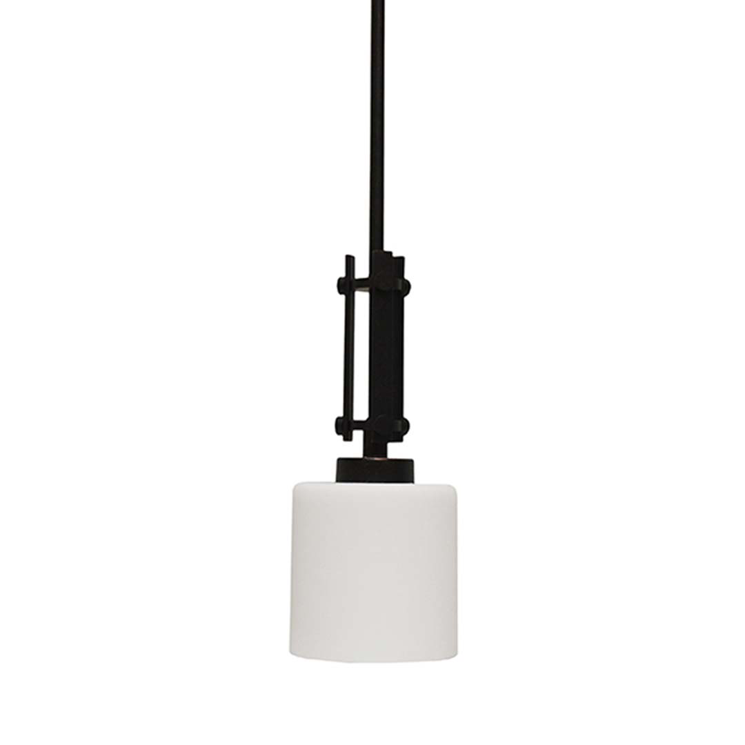 Paris 1-Light Mini Pendant - White Cylinder Glass - Decorative Pendants