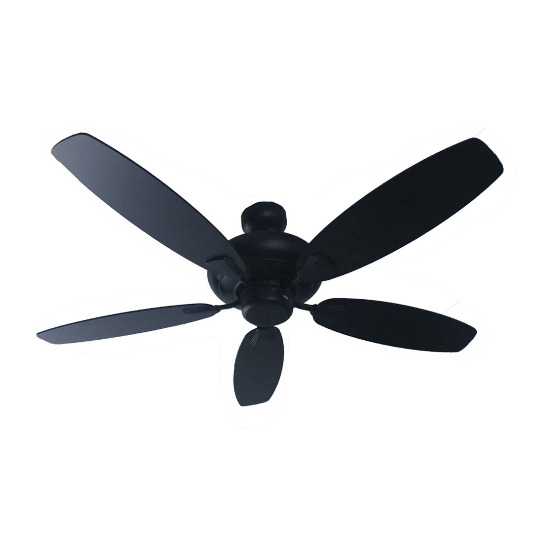 52" 5-Blade UFO Fan - Silver/Walnut Blades - Versatile Indoor Fans