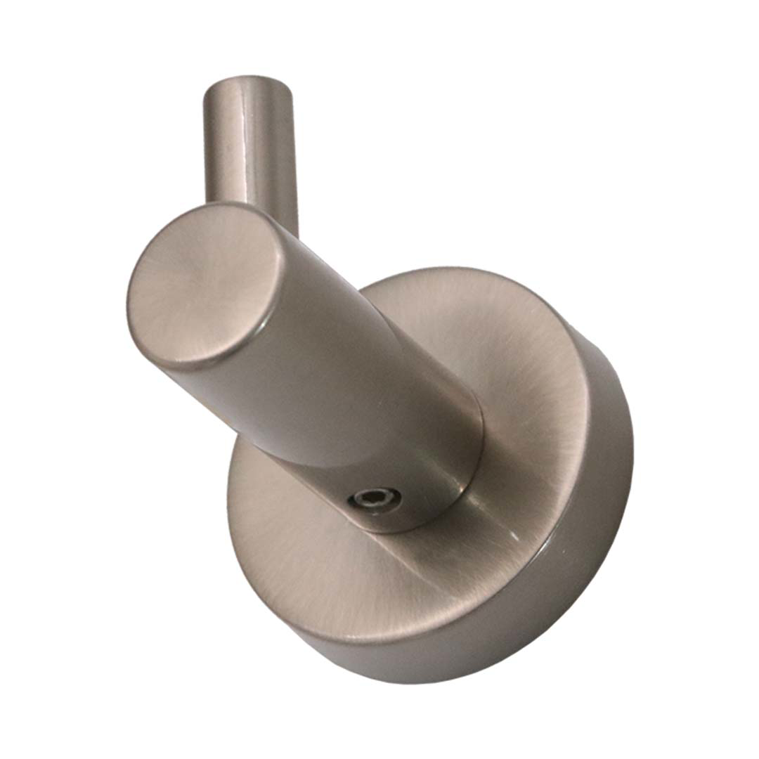 Modern Round Single Robe Hook - Contemporary Bath Hardware