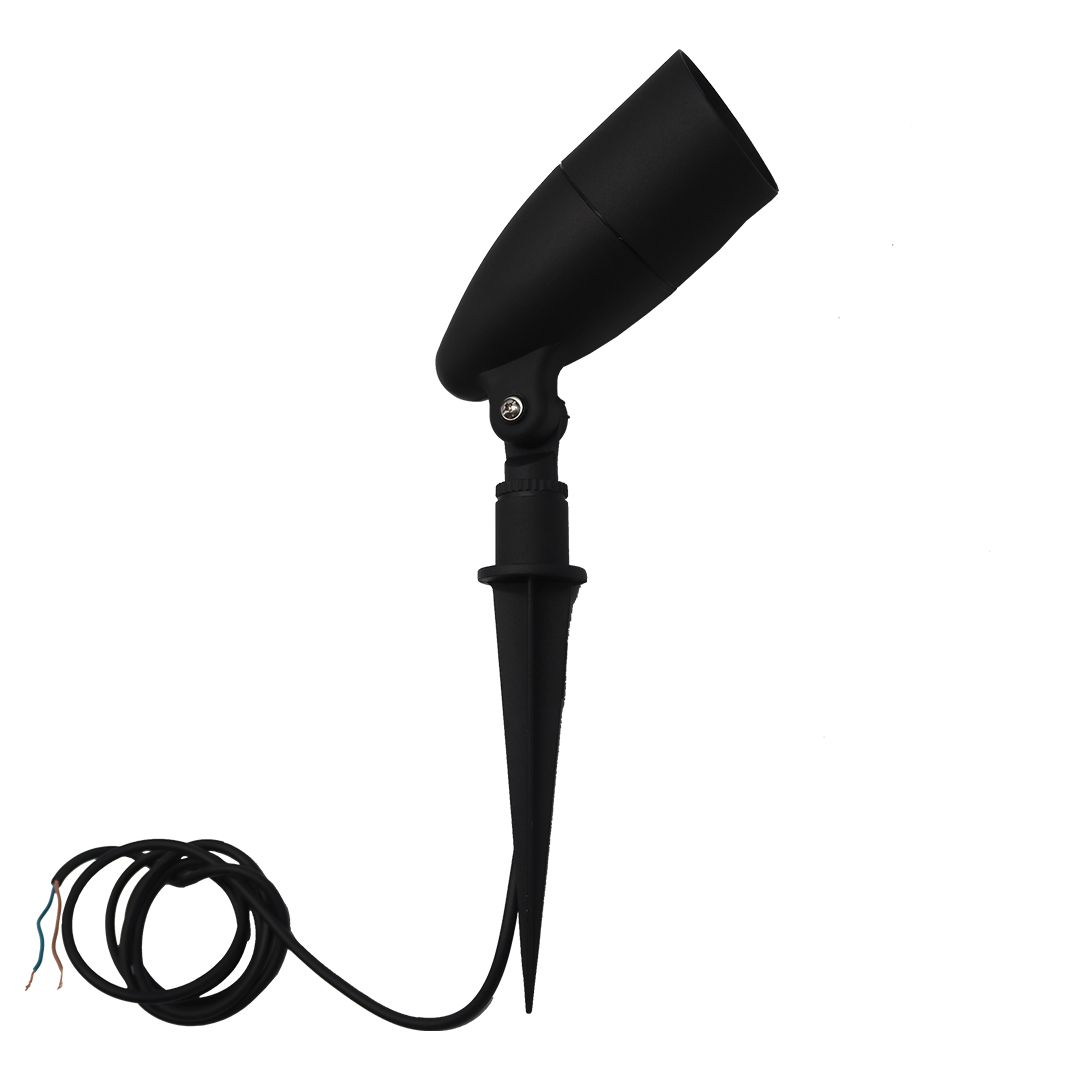 12V LED Flood w/ Ground Stake 3000K - Eye-Catching Flood Lights in Black
