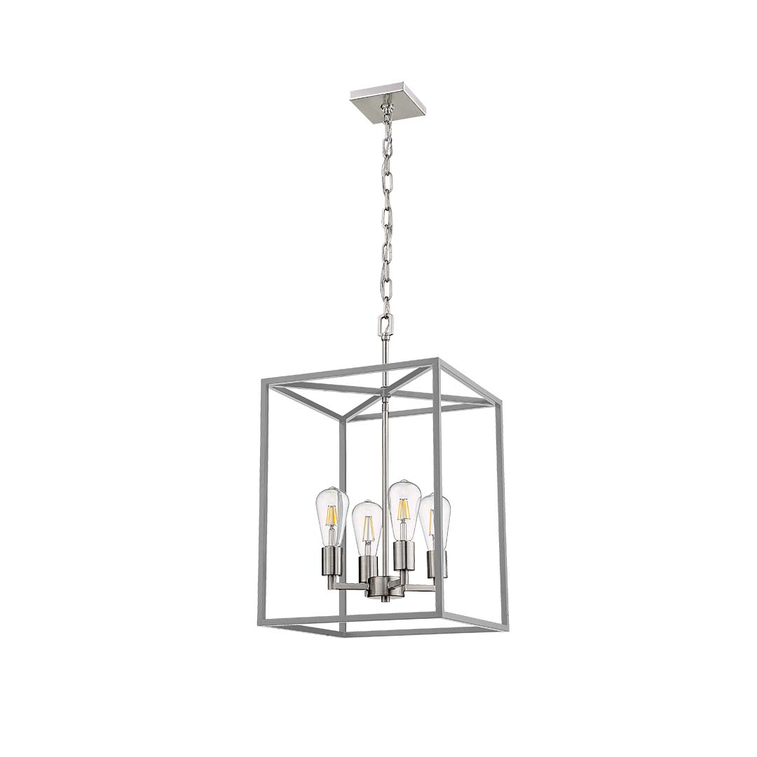 Rosslyn 4-Light Entry -NK ALL BRUSHED NICKEL - Eye-Catching Pendants