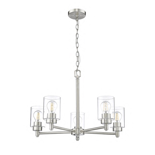 Mincio 5-Light Clear Glass Chandelier - Decorative Chandeliers