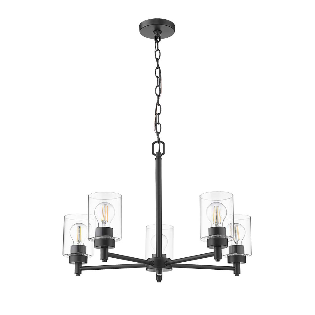 Mincio 5-Light Clear Glass Chandelier - Decorative Chandeliers