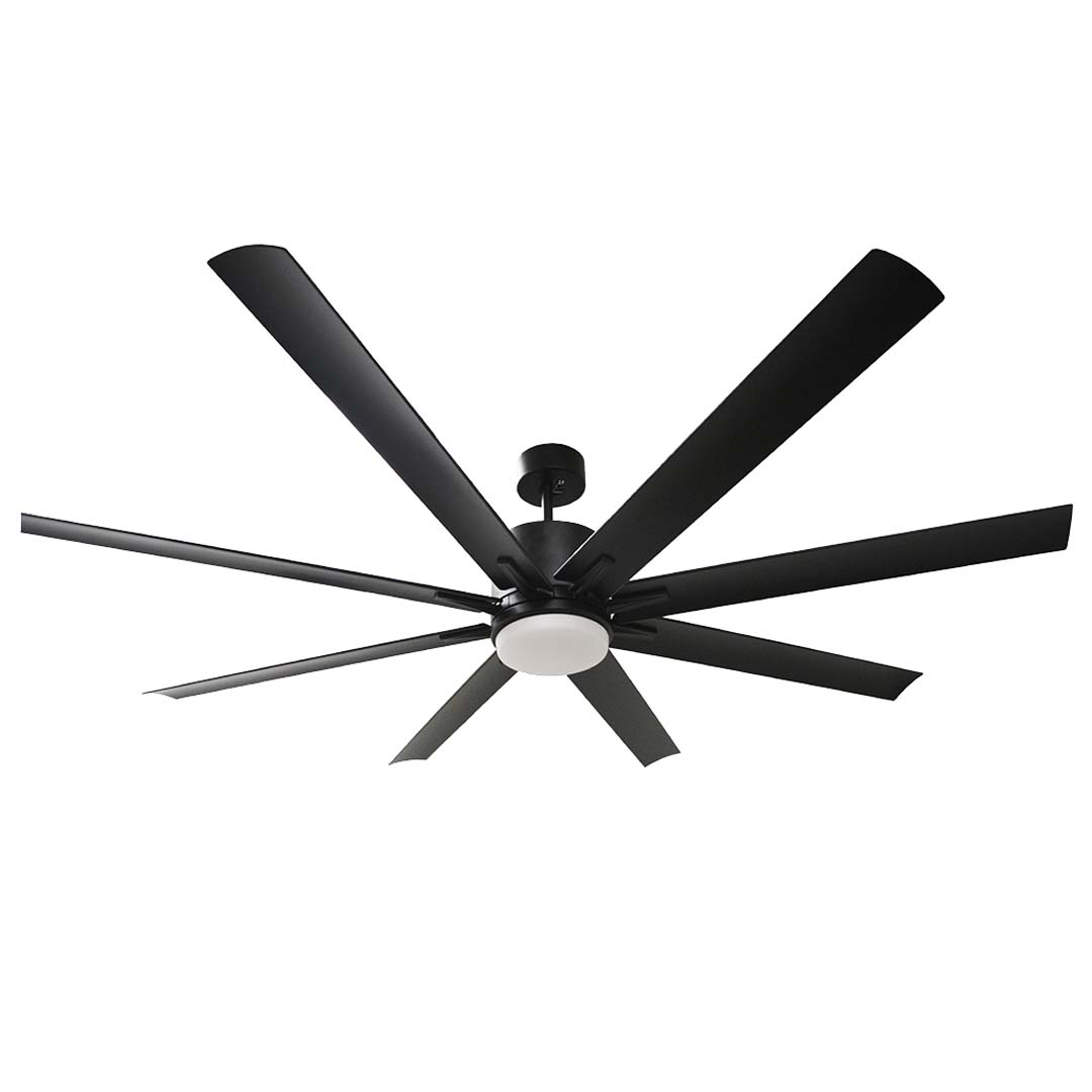 Metro Damp Patio Fan Black ABS Blades 20W LED 3K,4K,5K - Elegant Outdoor Fans in Matte Black
