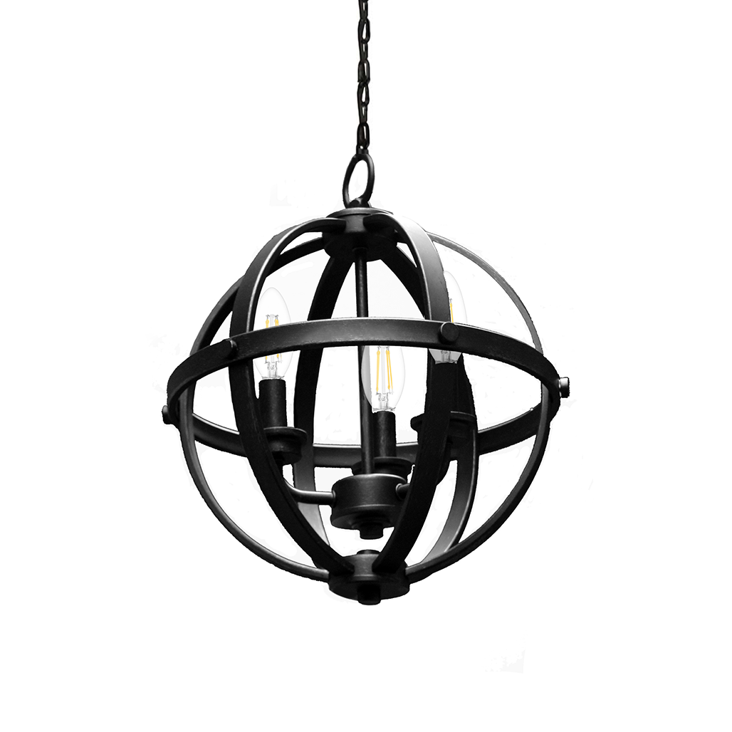 Small 12" Sphere Entry Light - Architectural-Inspired Pendants