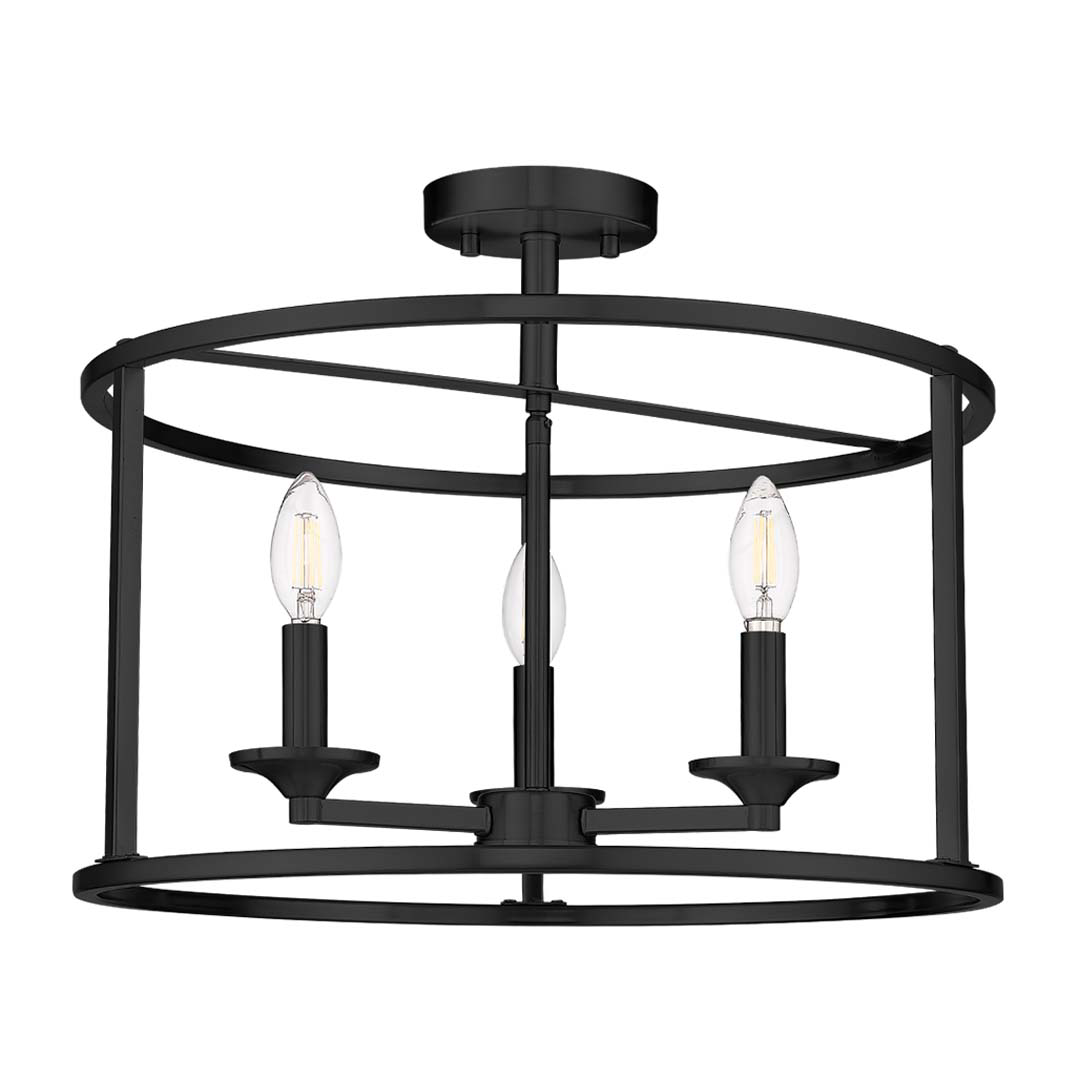 Alfred 3-Light Round Open Semi-Flush Mount - Versatile Ceiling Mounts