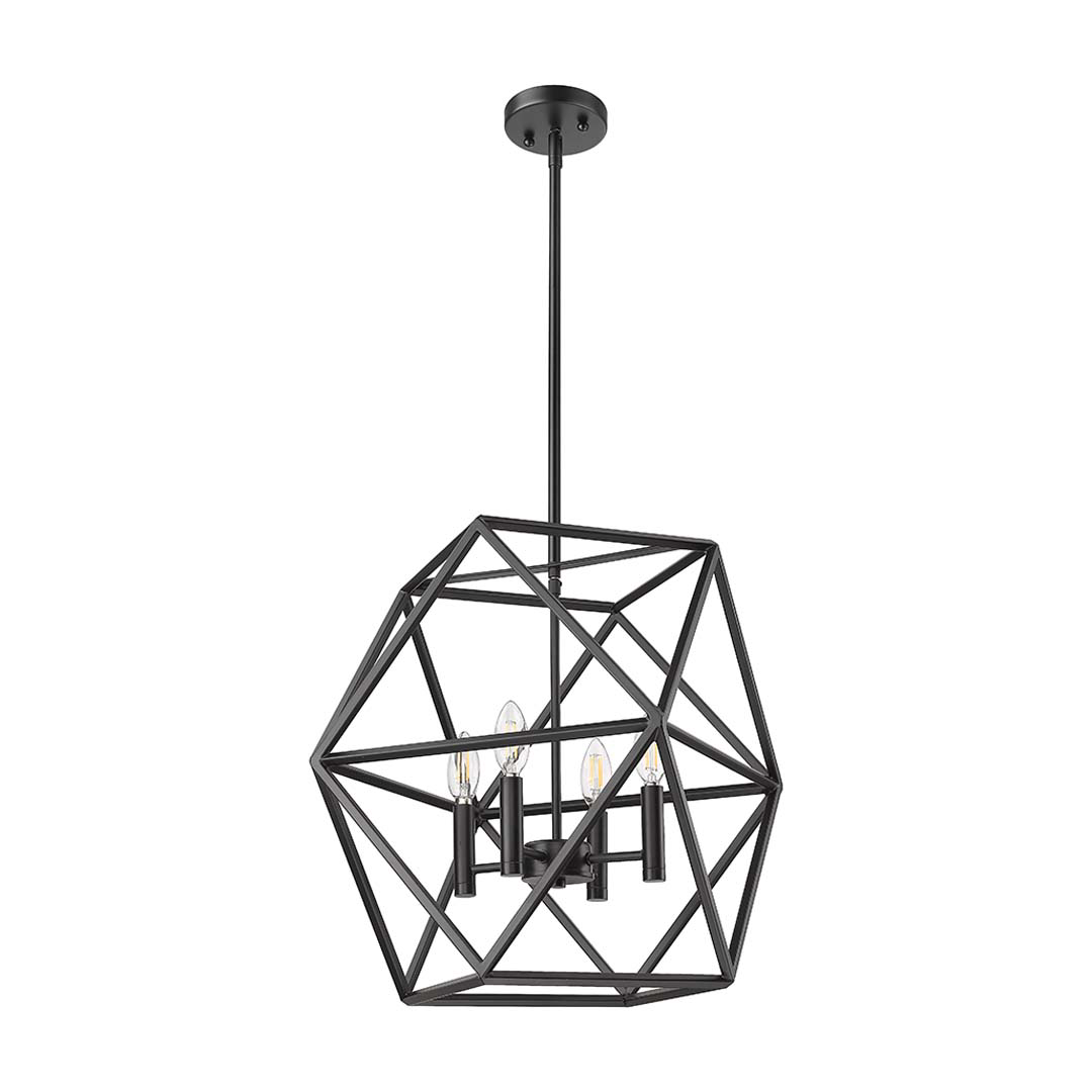 Solano 4-Light 20" Geometric Pendant - Refined Pendants