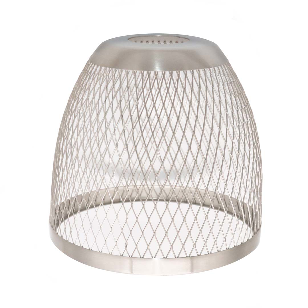 Metal Mesh Shade ONLY for Amara Vanity - Architectural-Inspired Lighting Glass in Brushed Nickel