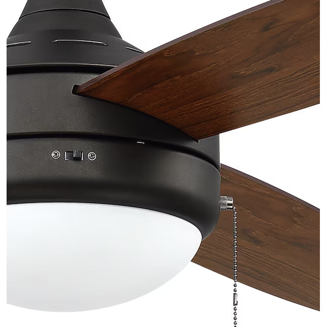 Craftmade Phaze 3 52″ Ceiling Fan — Espresso with Reversible Espresso/Walnut Blades