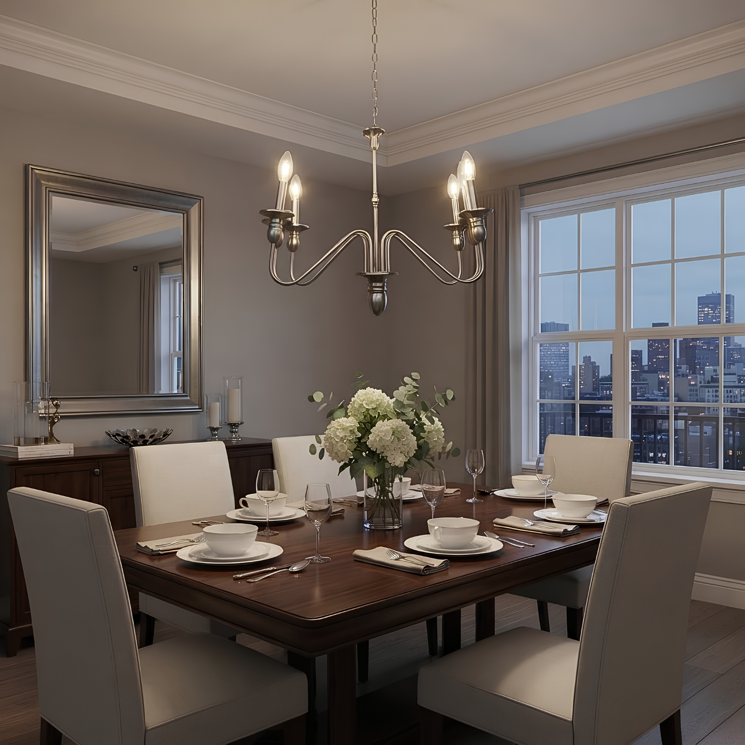 Builder 6-Light Candle Chandelier - NK