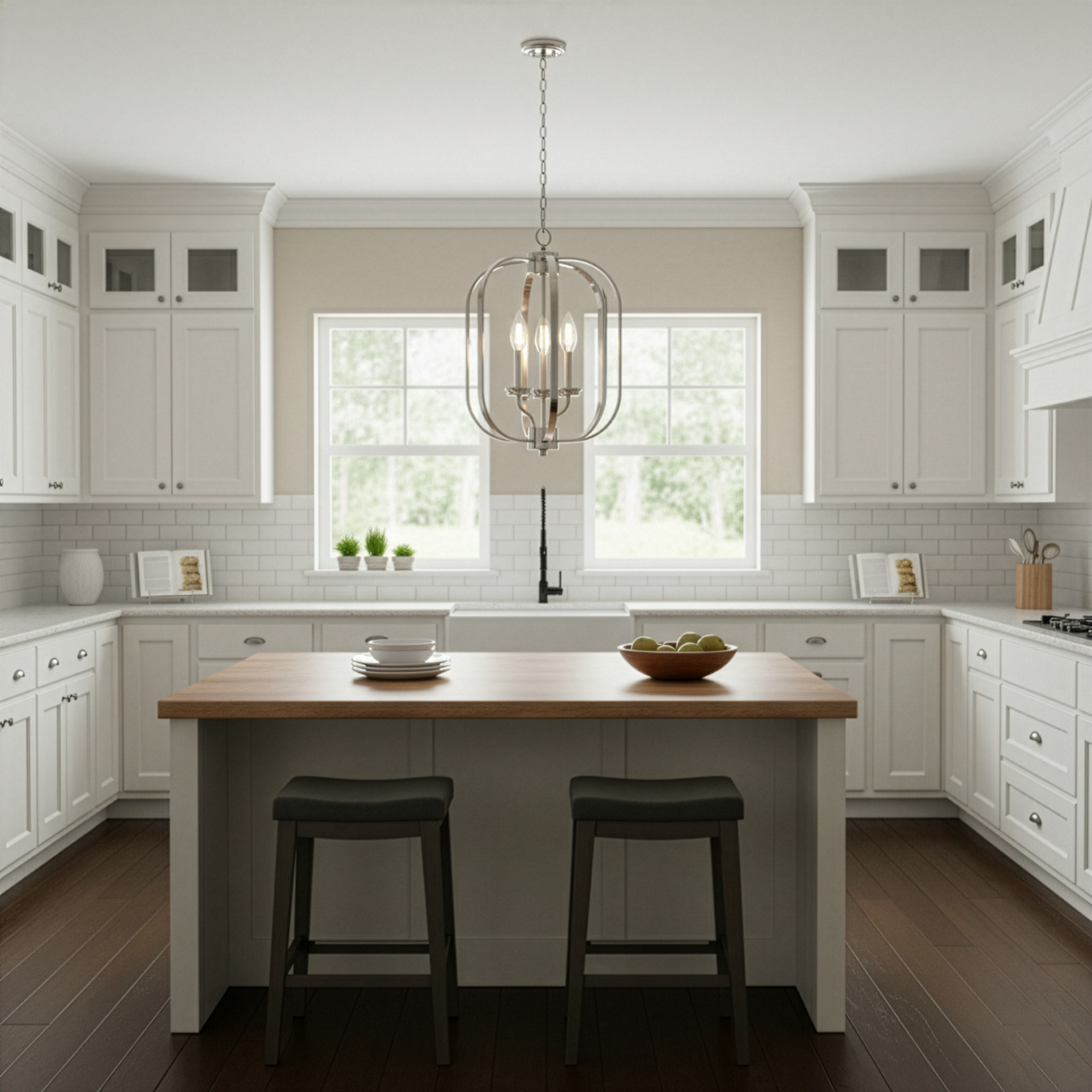 Victoria Series 3-Light Small Entry Cage - High-Design Pendants