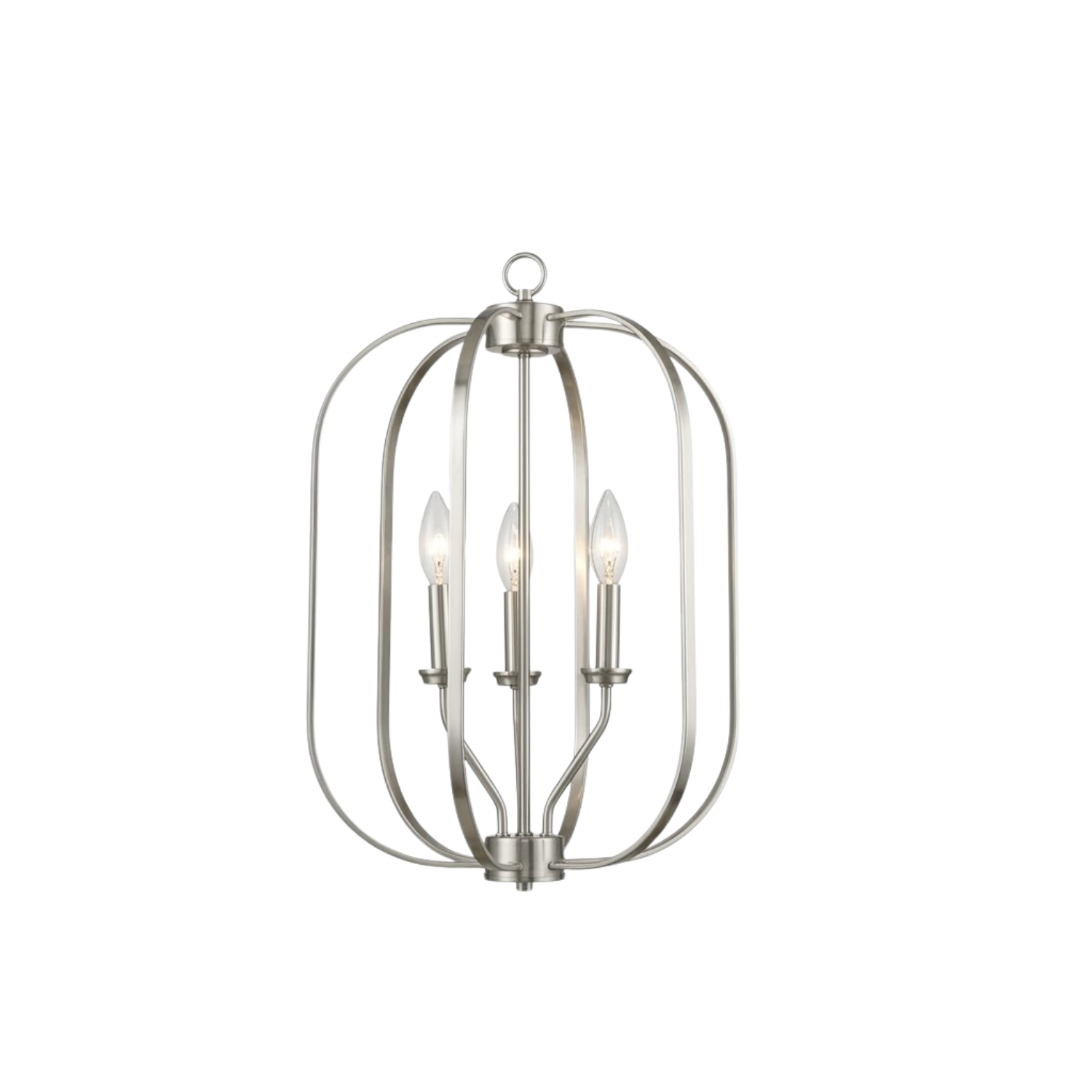 Victoria Series 3-Light Medium Entry Cage - Elegant Pendants