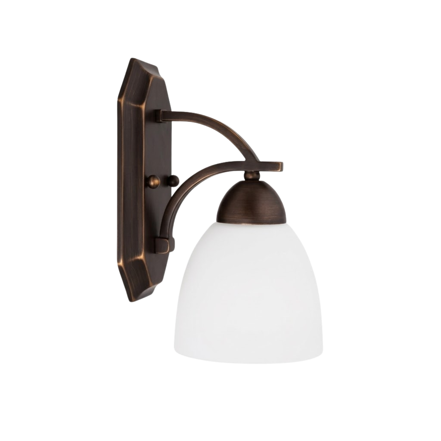 Victoria 1-Light Wall Sconce White Glass - Elegant Wall Sconces