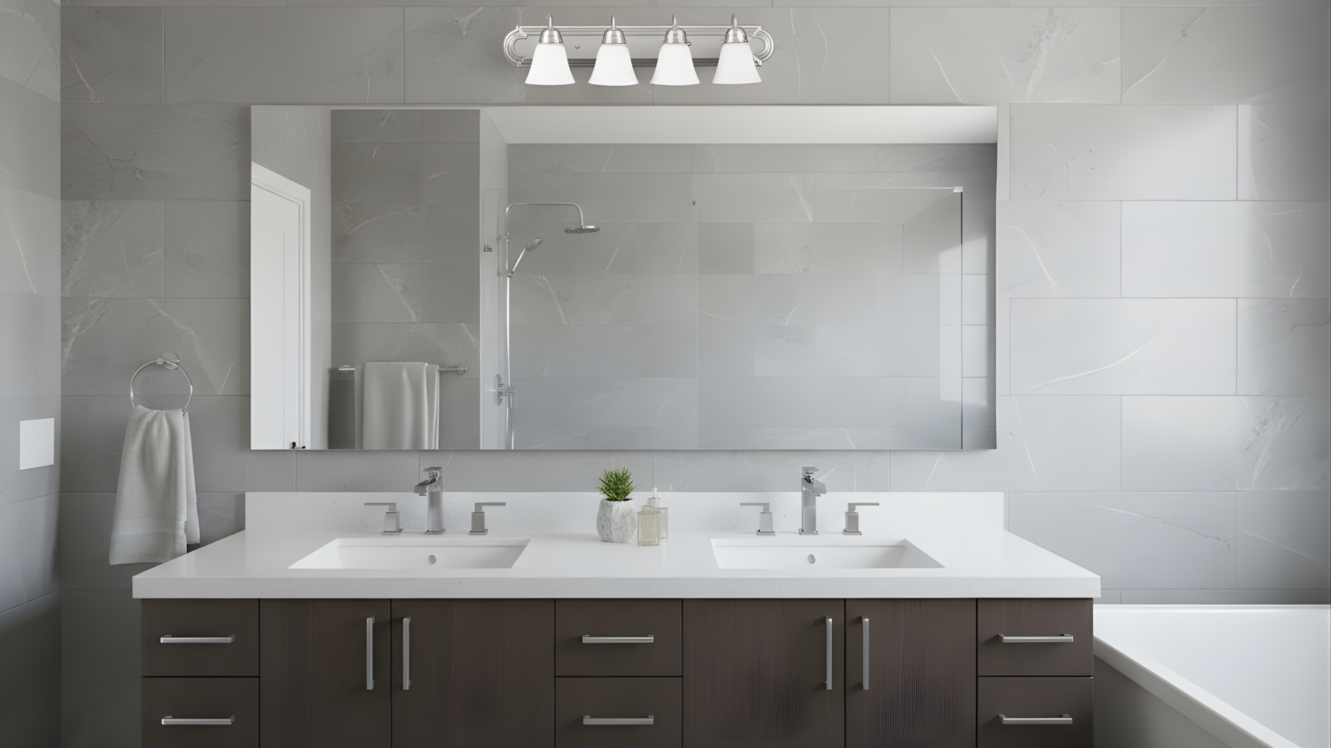 4-Light Racetrack w/Arms - G-423 - Functional Vanities