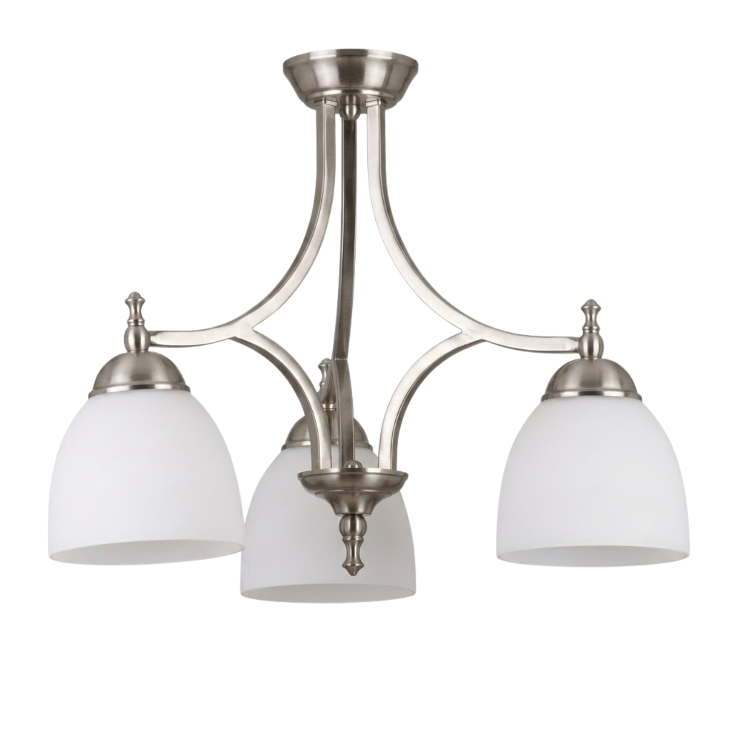 Dallas 3-Light Down Chandelier/Nook-NK - Sleek Chandeliers