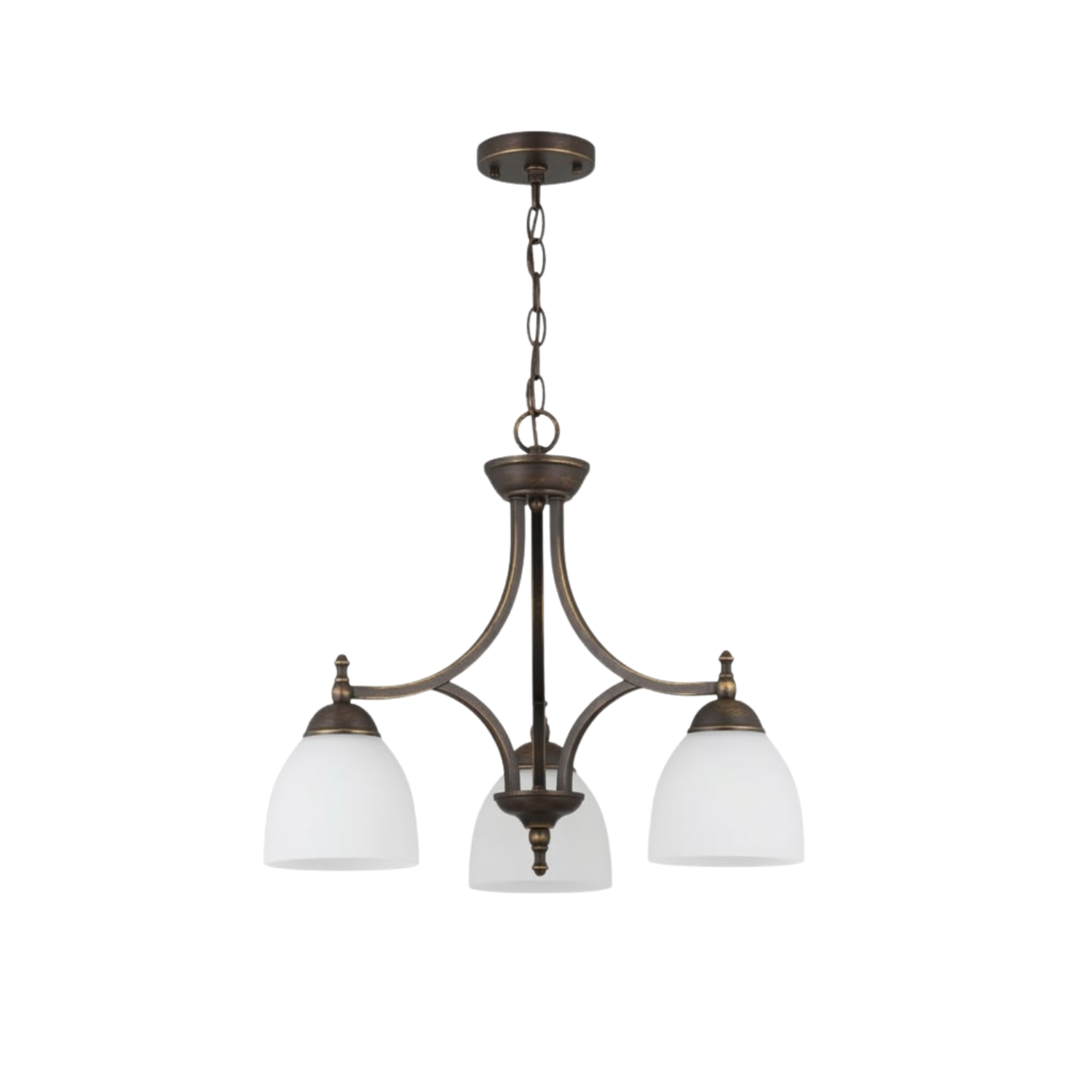 Austin 3-Light Down Chandelier/Nook-RB - Classic Chandeliers