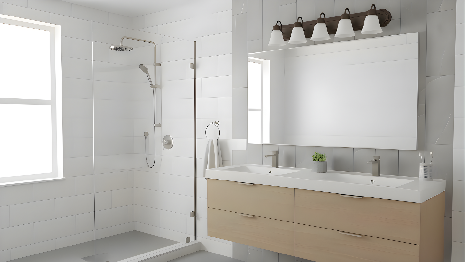 5-Light Racetrack w/Arms - G-423 - Elegant Vanities