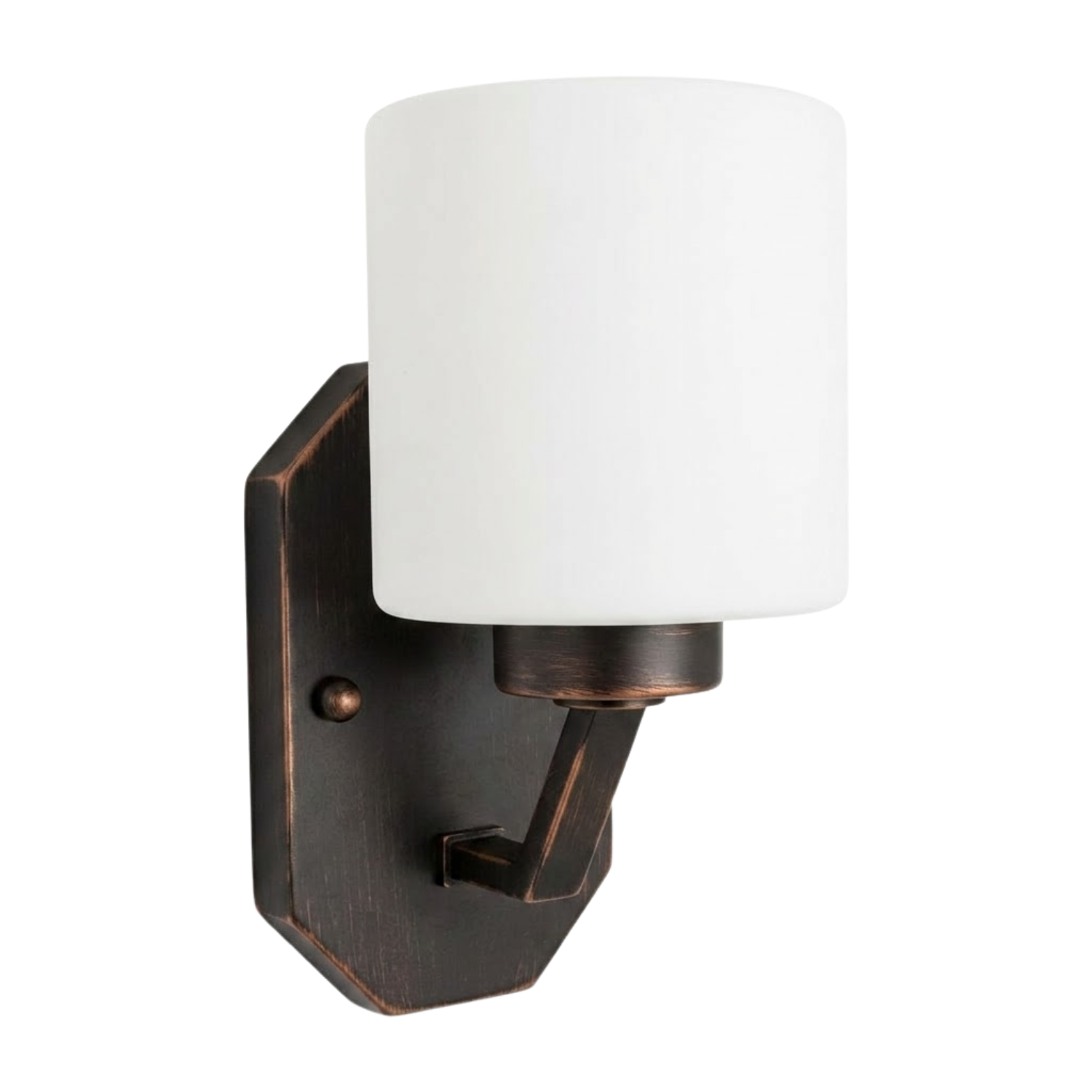 Paris 1-Light Vanity/Sconce - White Cylinder Glass - High-Design Wall Sconces