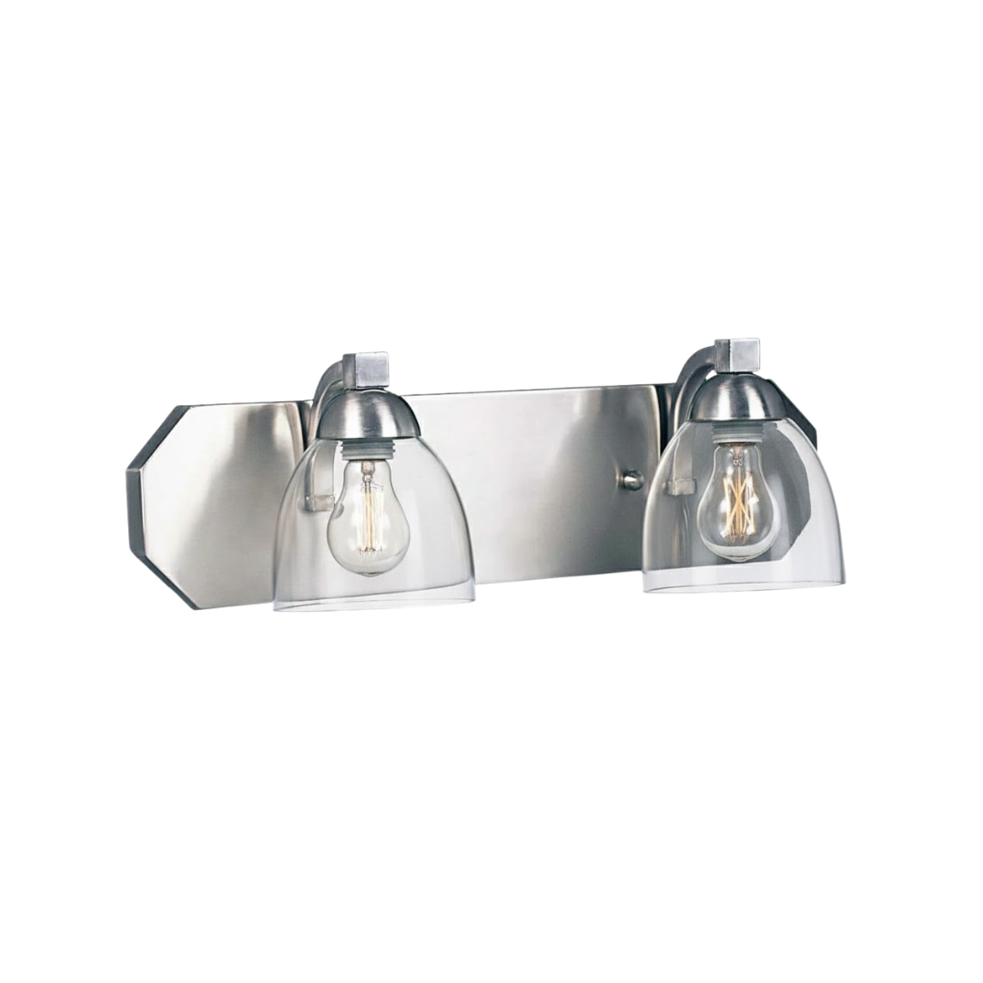 Special Order 2-Light Contemporary Vanity Clear Glass - Statement-Making Vanities