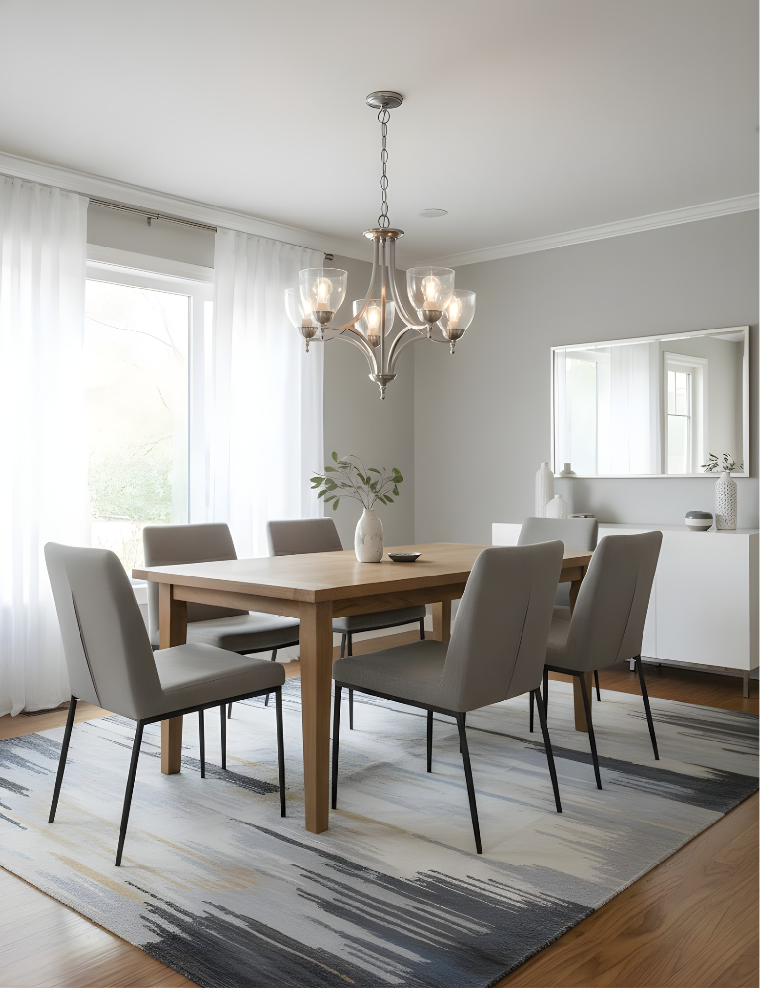 Dallas Upgrade 5-Light Chandelier - Timeless Chandeliers in Brushed Nickel