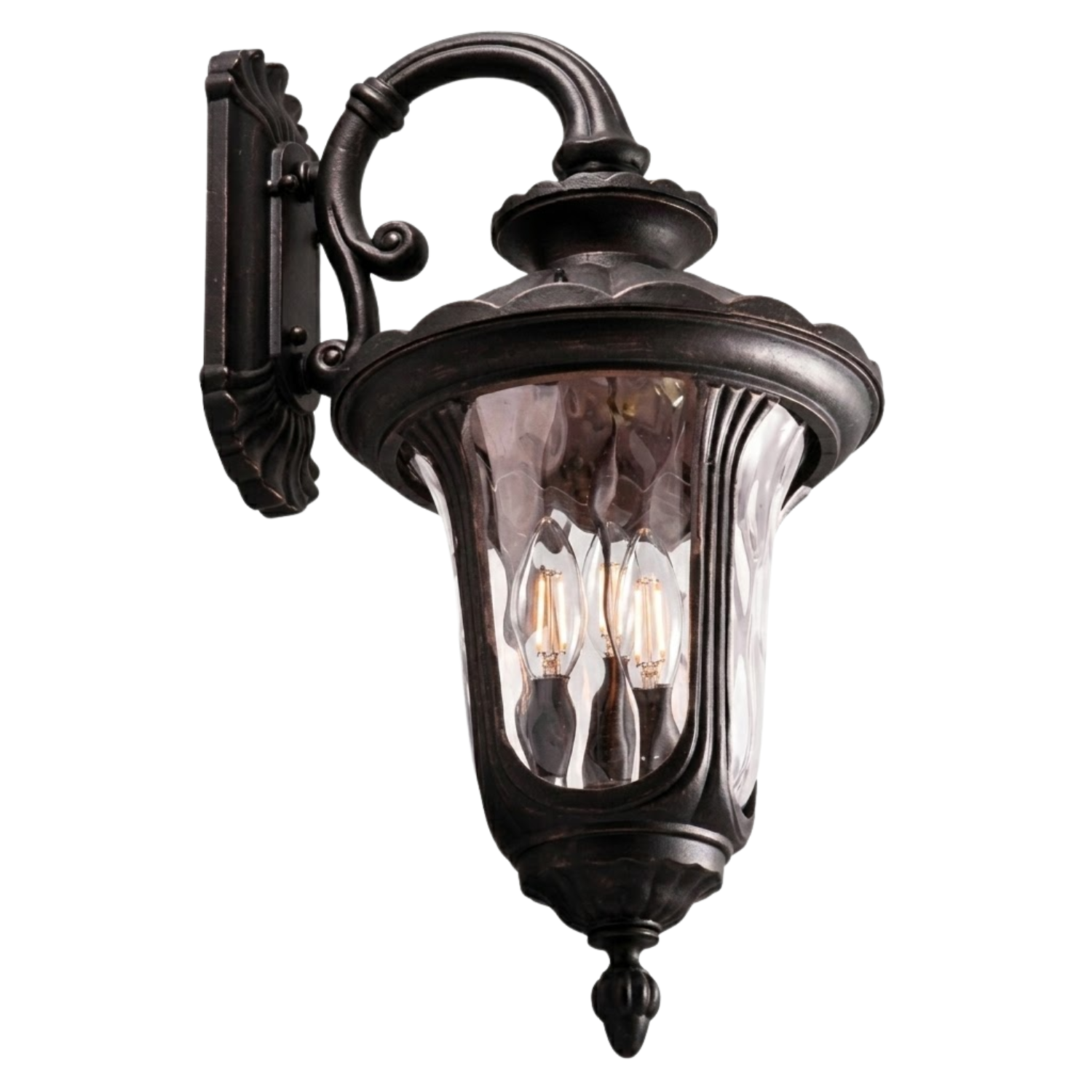 Fisher 4-Bulb E12 Coach Light - Eye-Catching Exterior in Matte Black