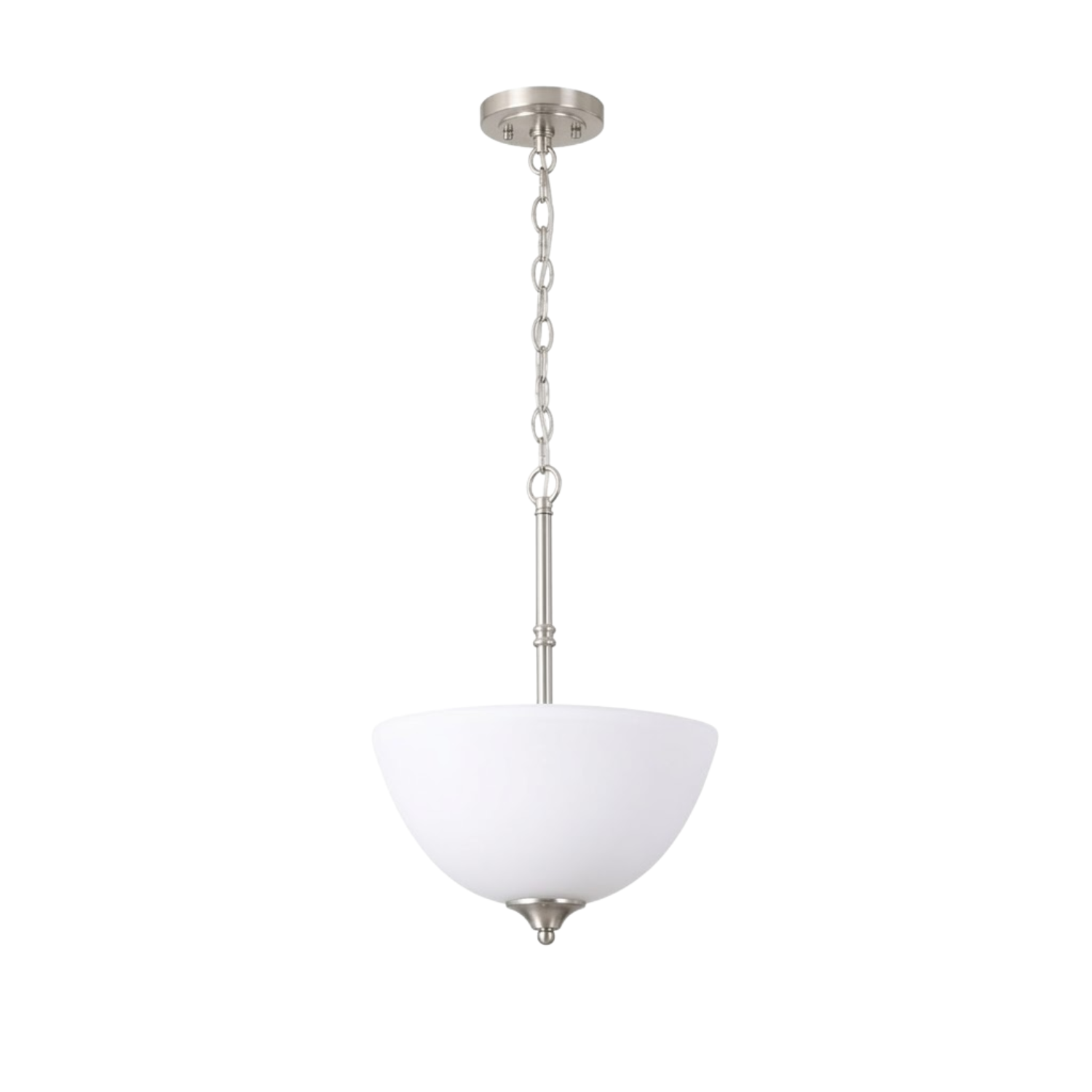 Laredo 16'' Bowl Pendant - Bold Pendants in Brushed Nickel