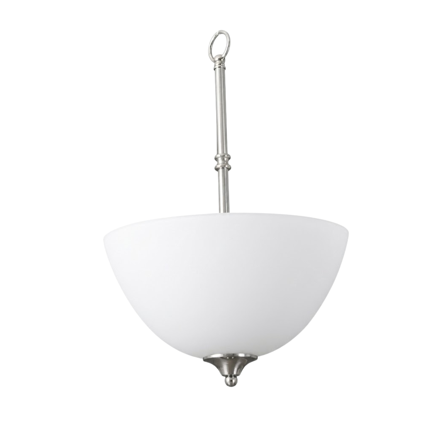 Laredo 16'' Bowl Pendant - Bold Pendants in Brushed Nickel