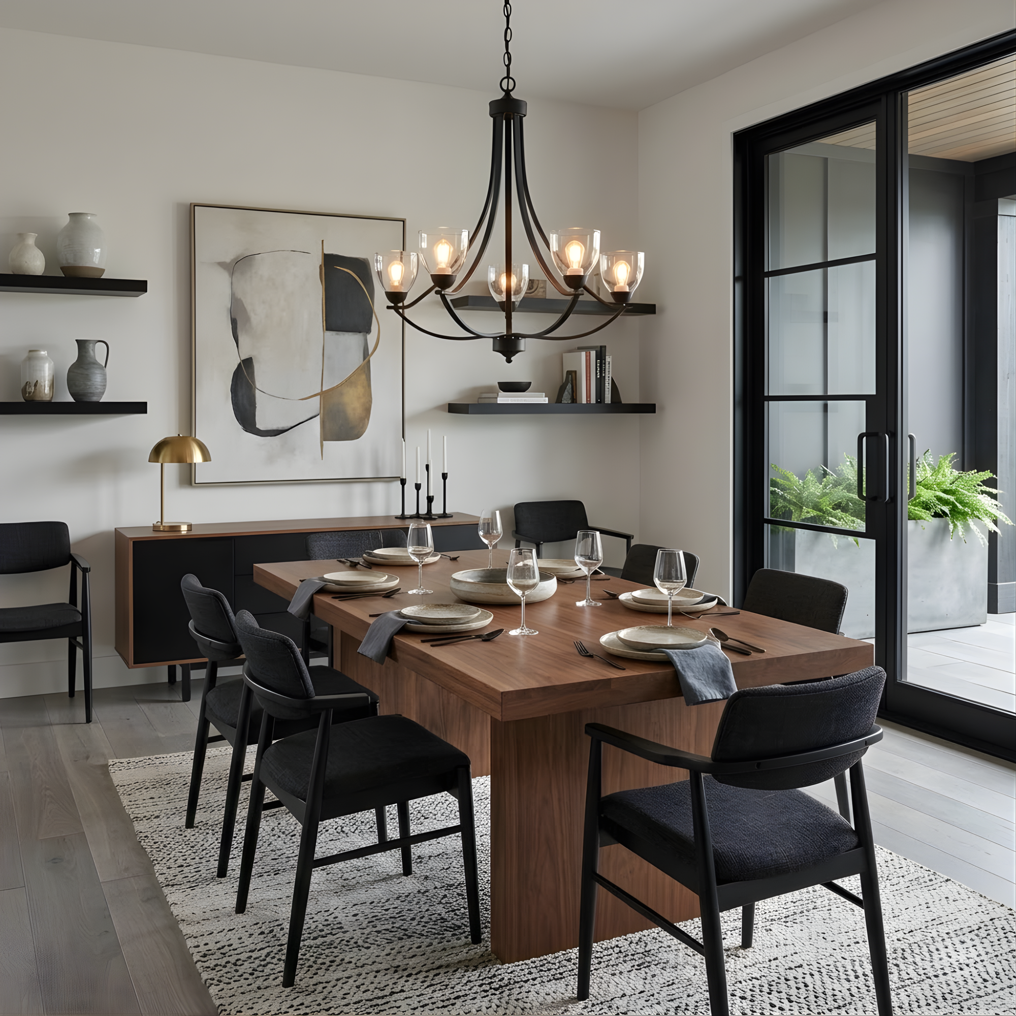 Victoria 5-Light Chandelier Clear Glass - Elegant Chandeliers