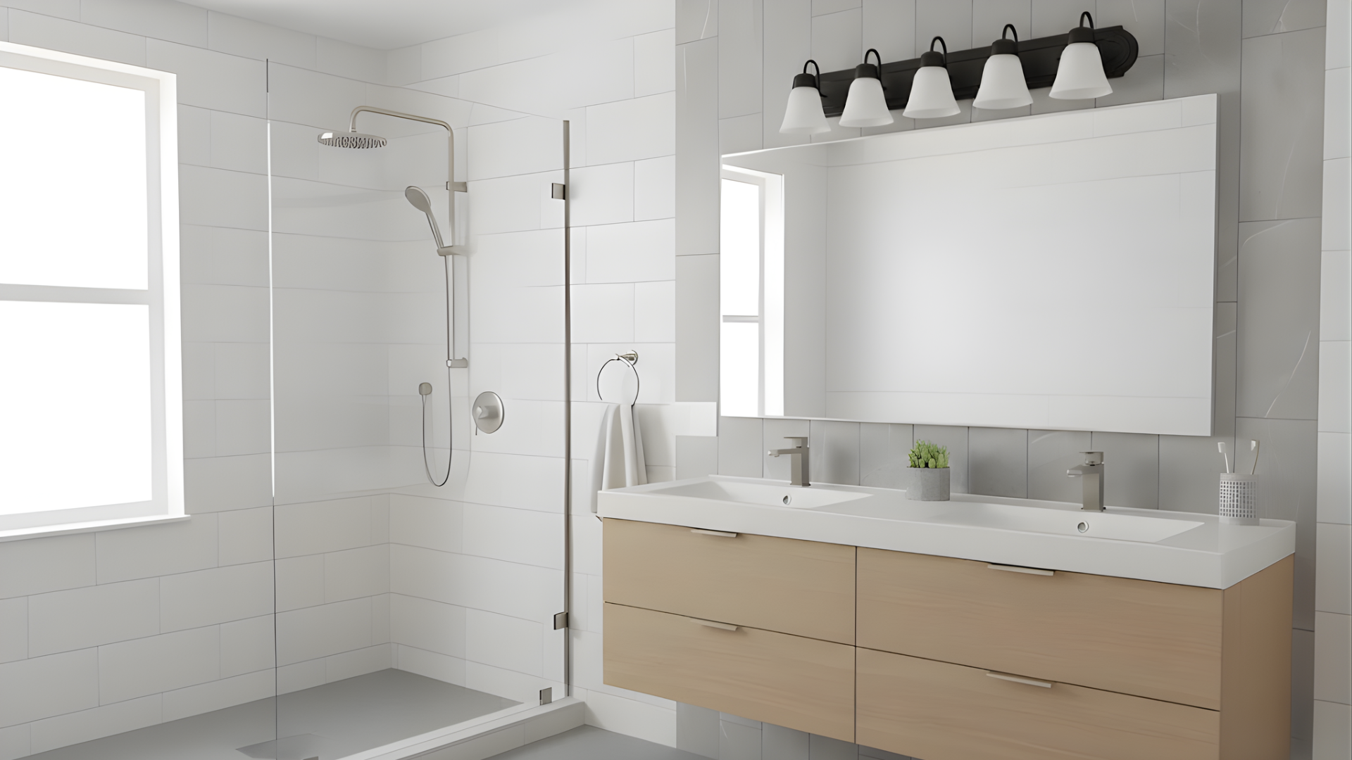 5-Light Racetrack w/Arms - G-423 - Elegant Vanities