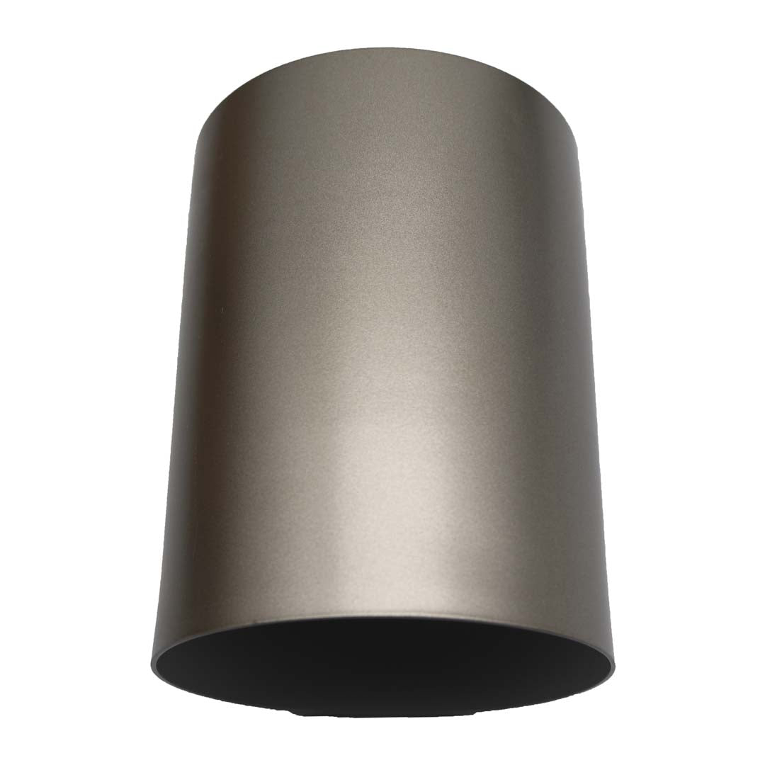 1-Light Ceiling Mounted Cylinder Silver Metal Finish