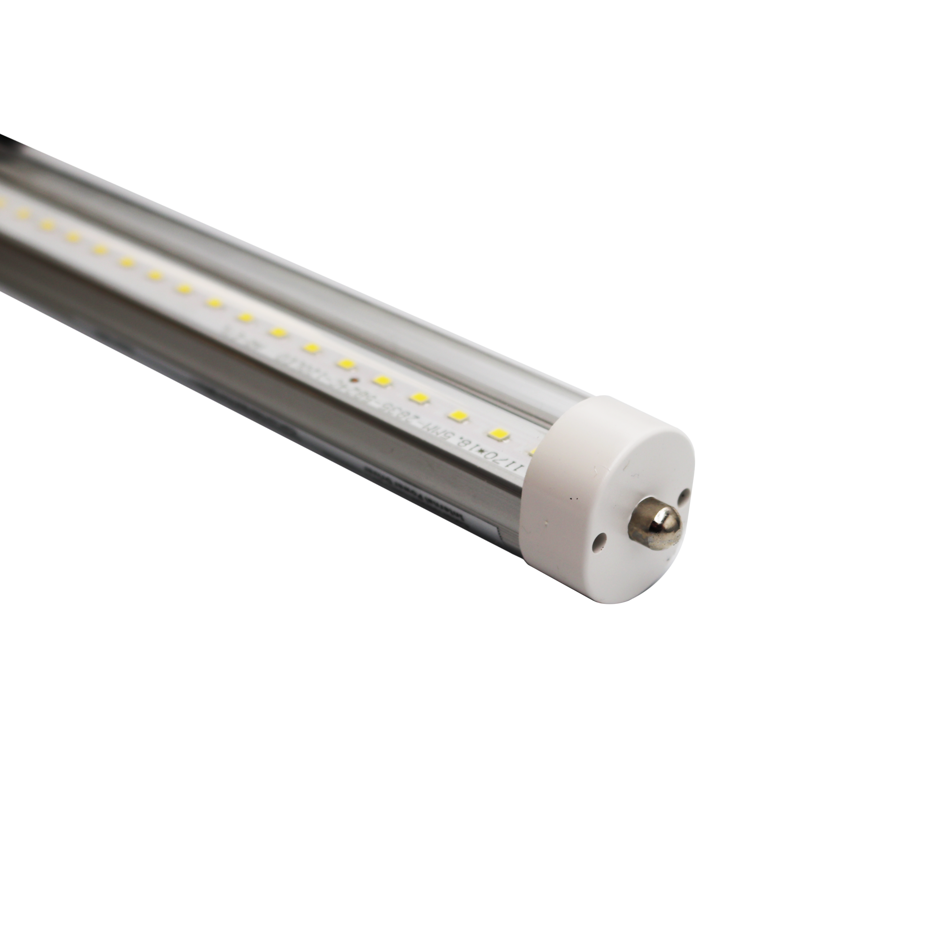 8-foot T8 LED Warehouse Lamps-Clear Lens-5000K - Decorative LED Bulbs