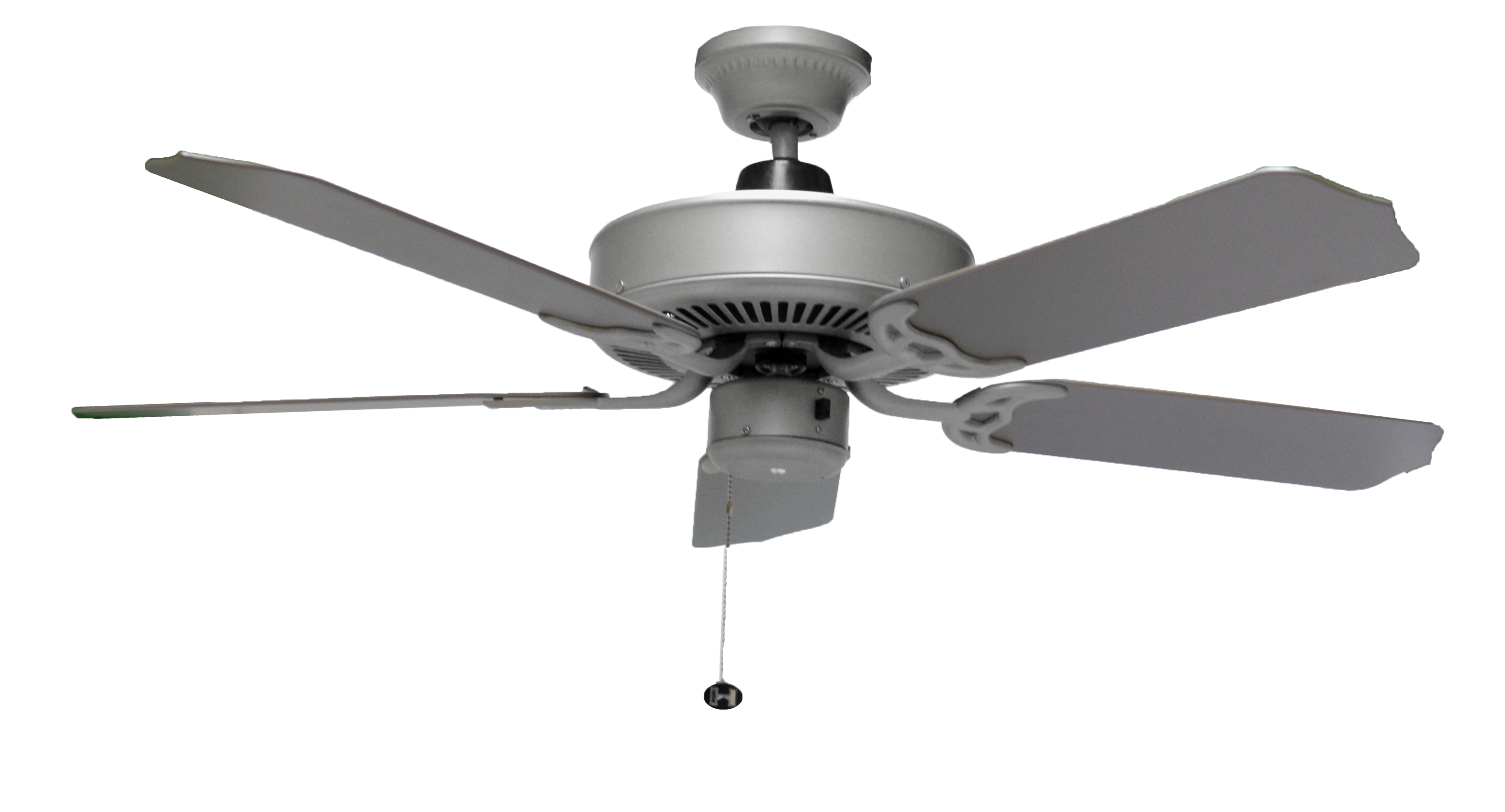 42" 5-Blade Silver Patio Fan - ABS Silver Blades - Classic Outdoor Fans