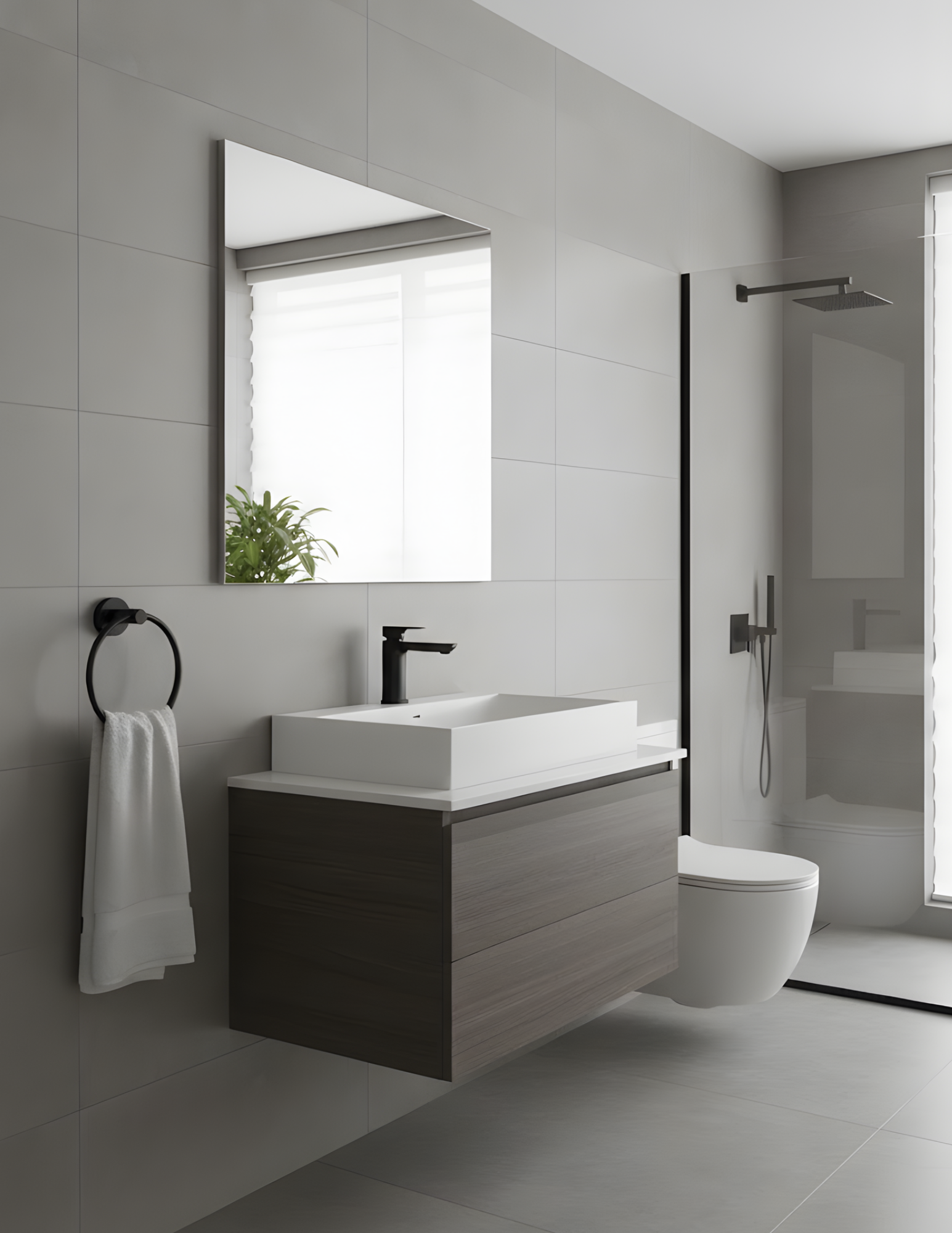 Modern Round Towel Ring - Versatile Bath Hardware