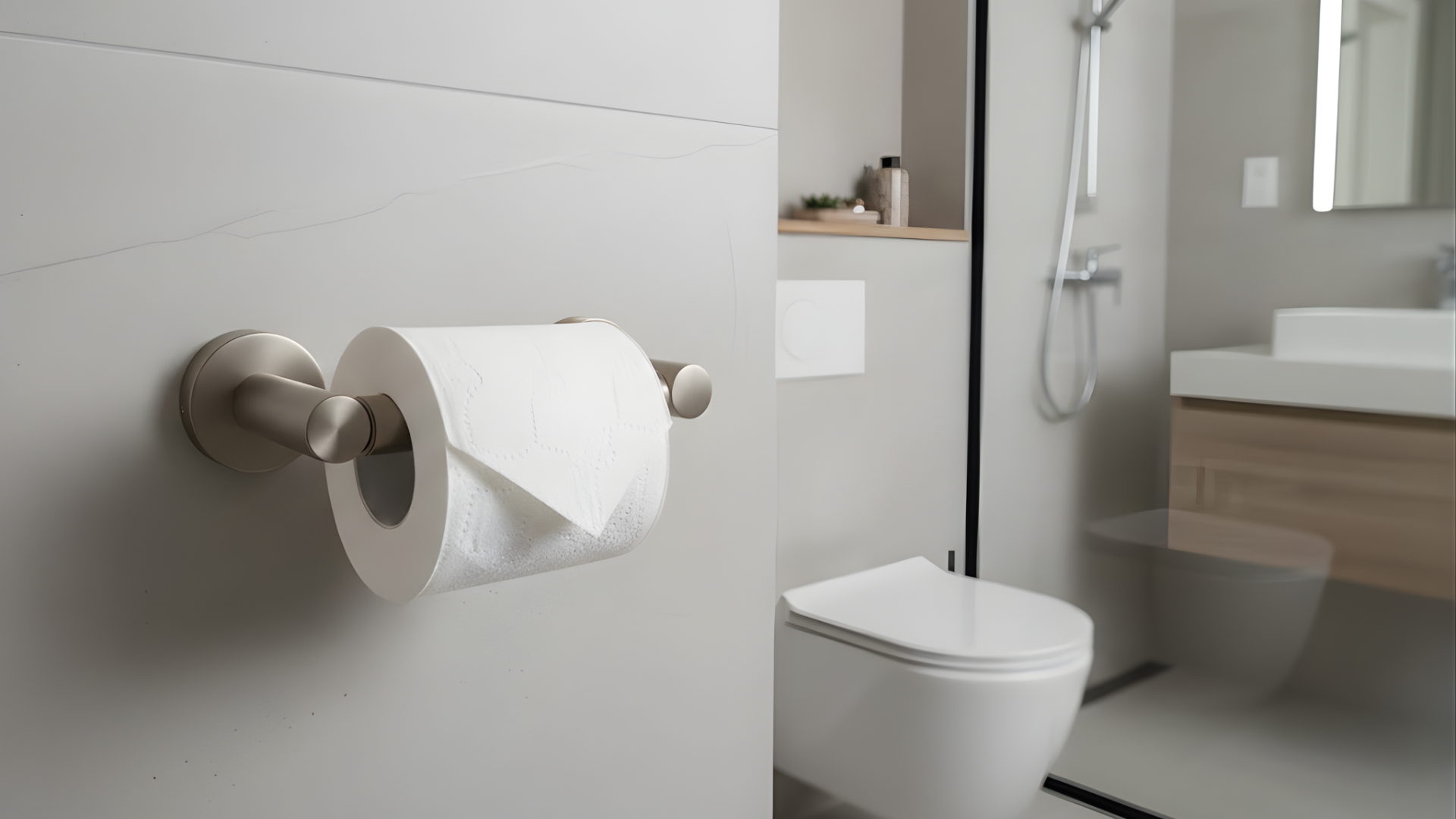 Modern Round Standard Paper Holder - Versatile Bath Hardware