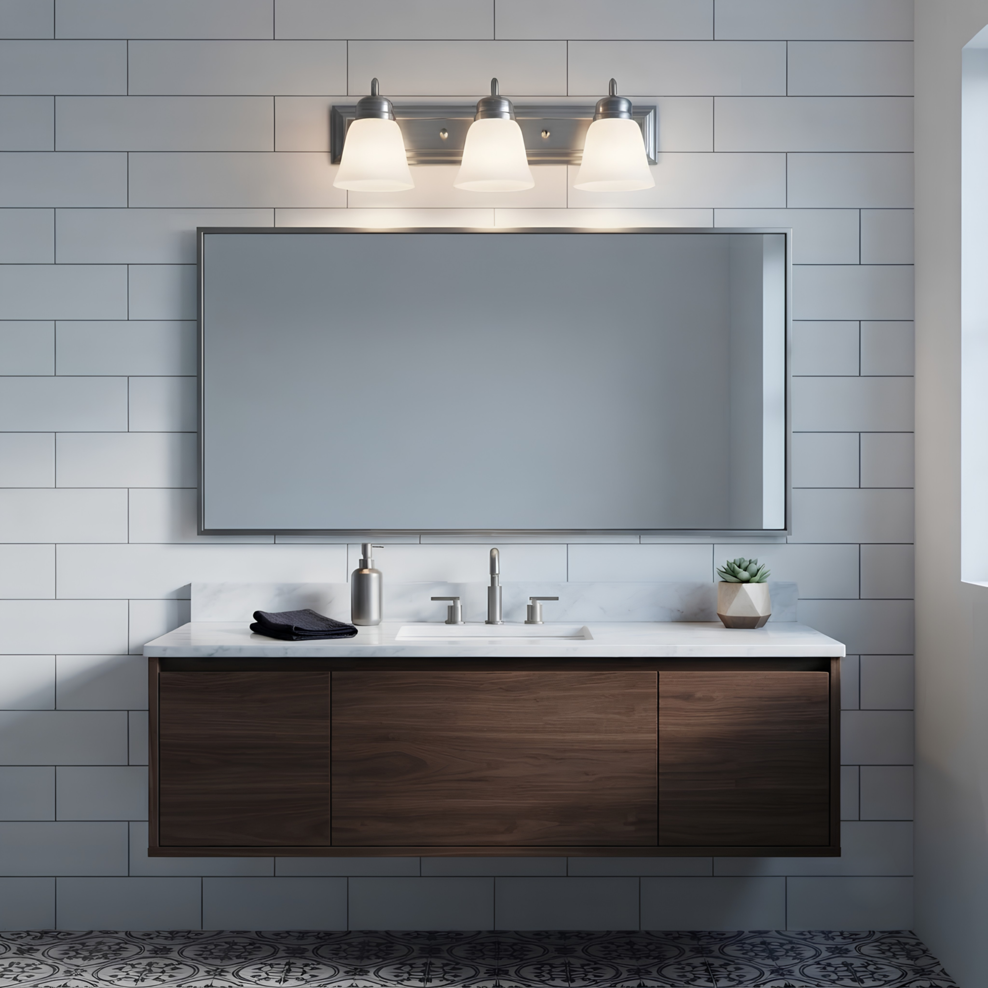 Zora 3-Light 24" Square Back Vanity - Clean-Line Vanities